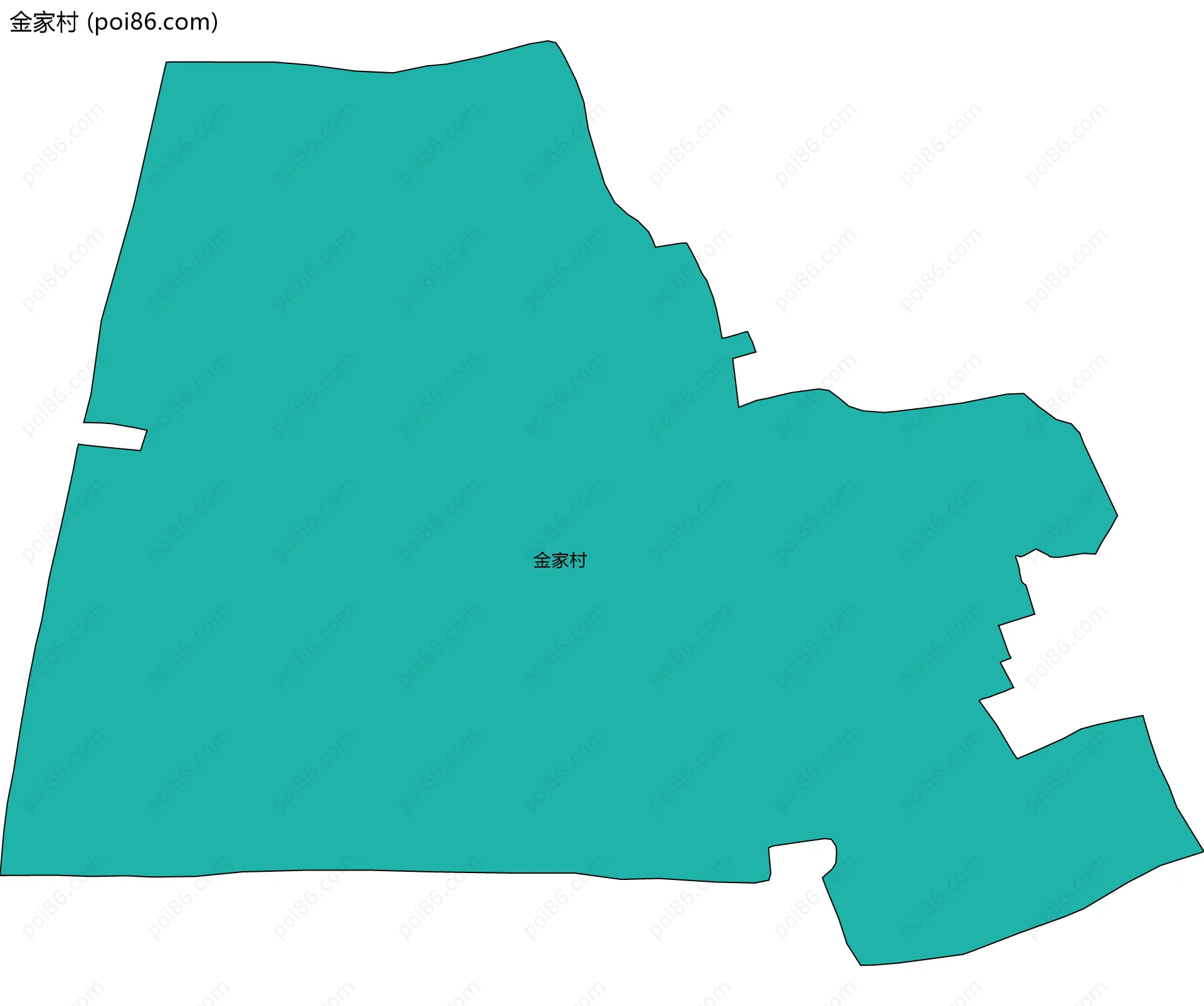 金家村边界地图