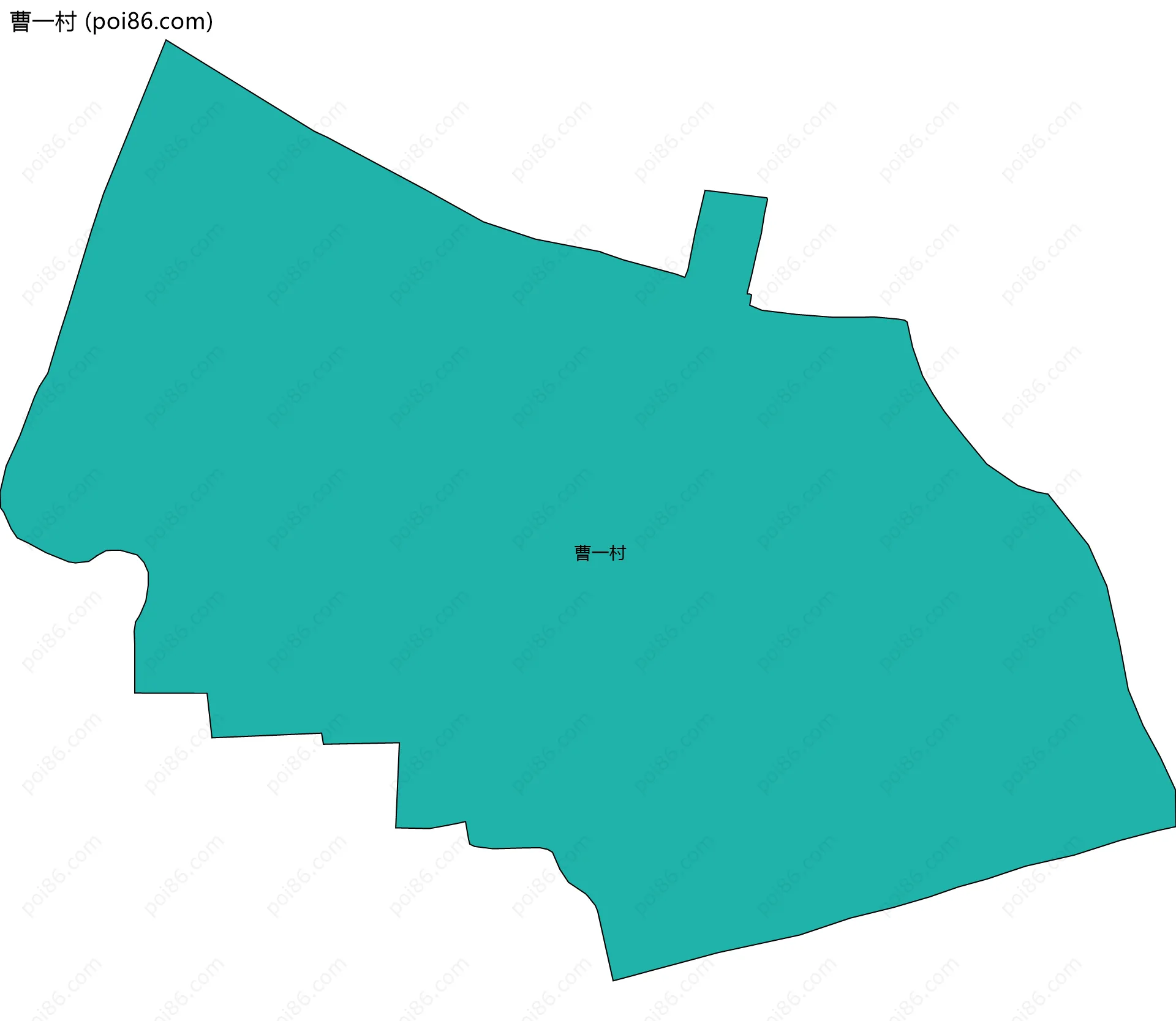 曹一村边界地图