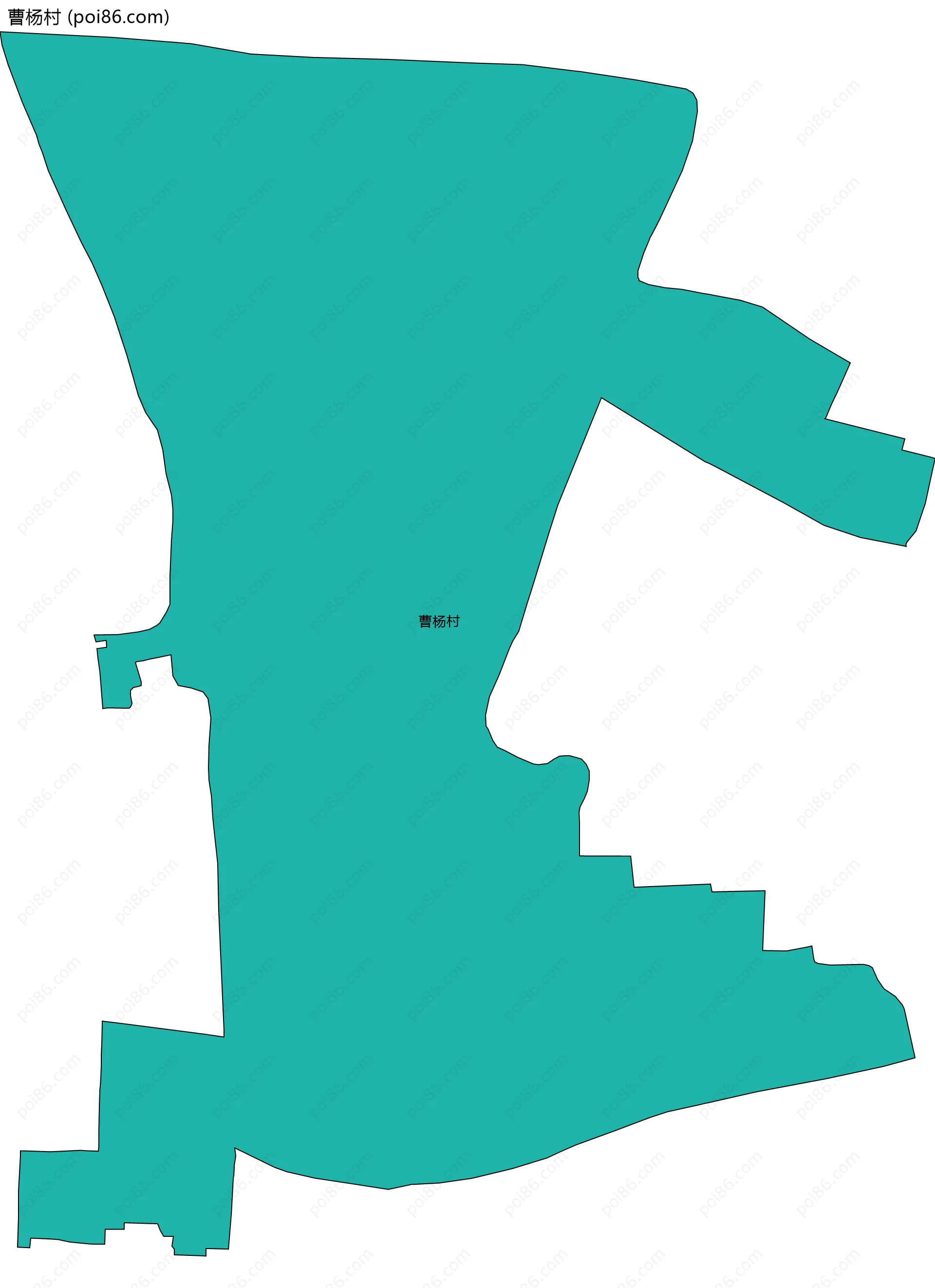 曹杨村边界地图