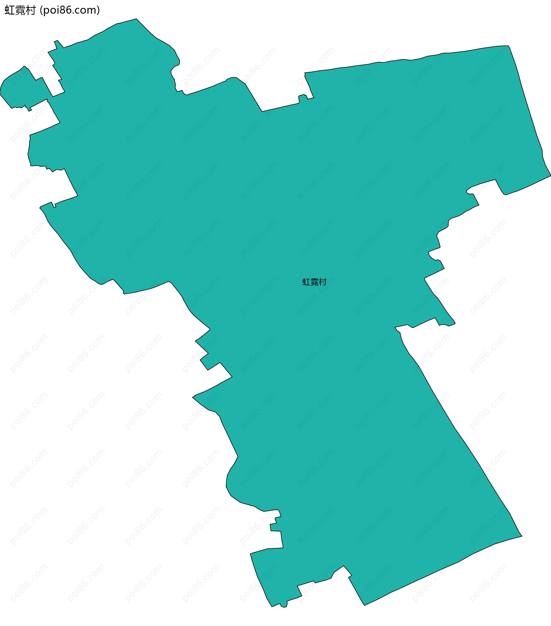虹霓村边界地图