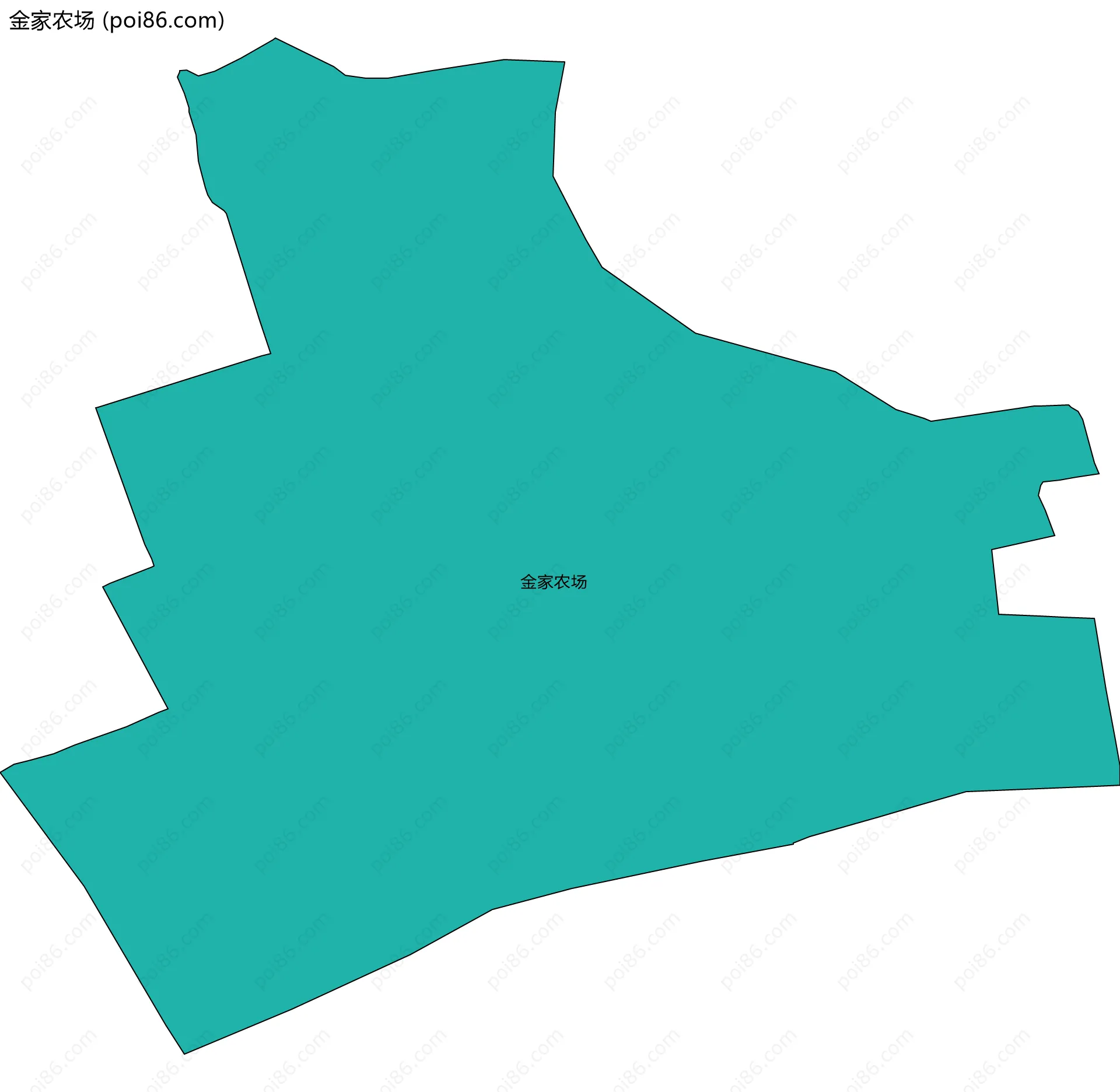 金家农场边界地图