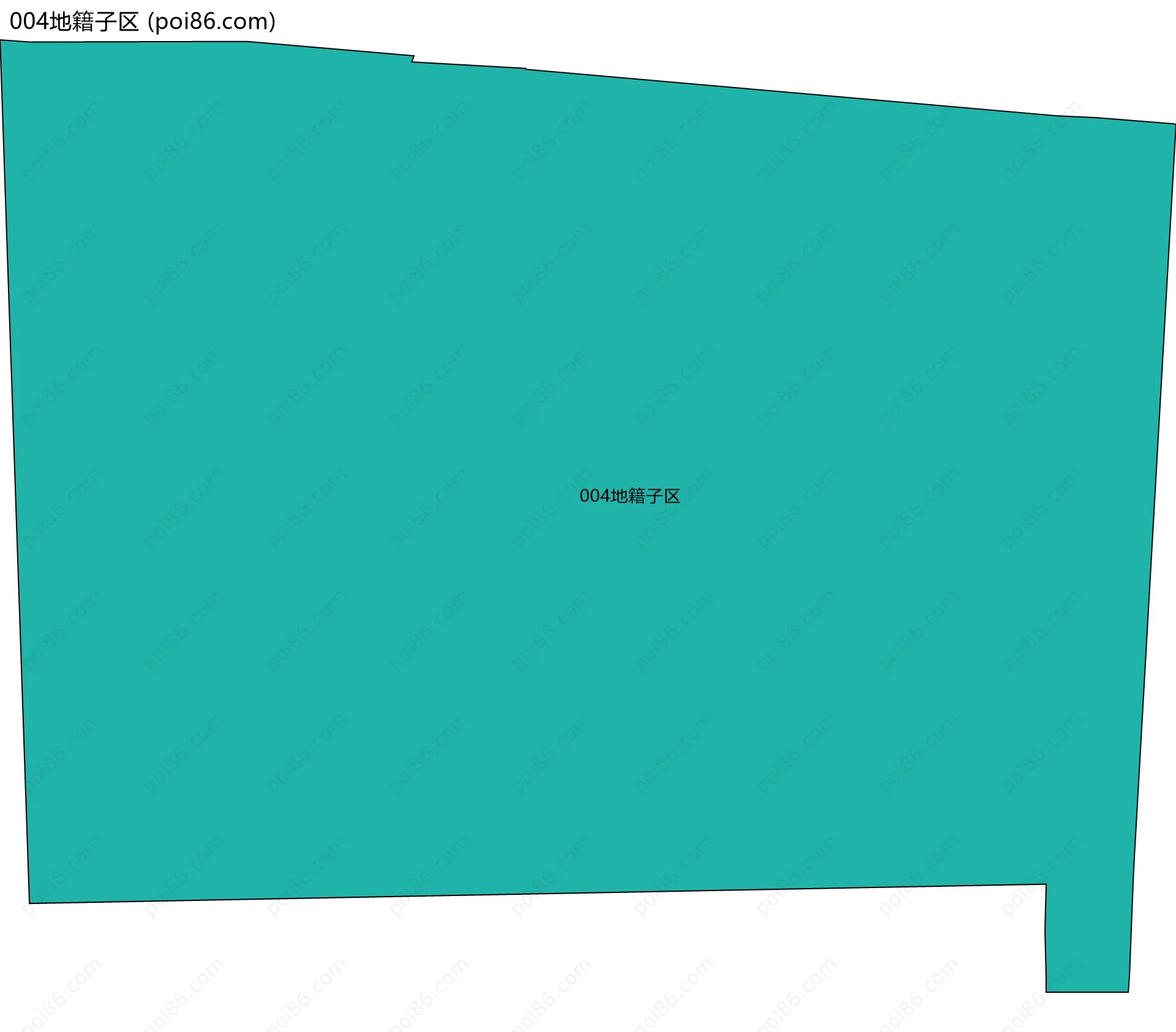 004地籍子区边界地图