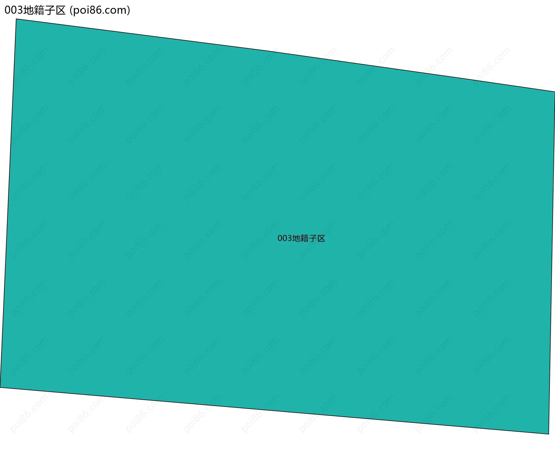 003地籍子区边界地图