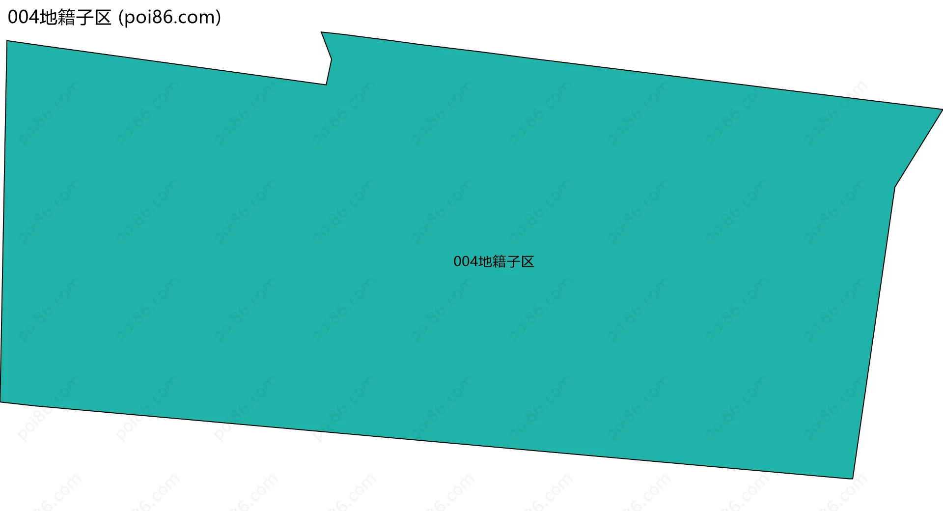 004地籍子区边界地图