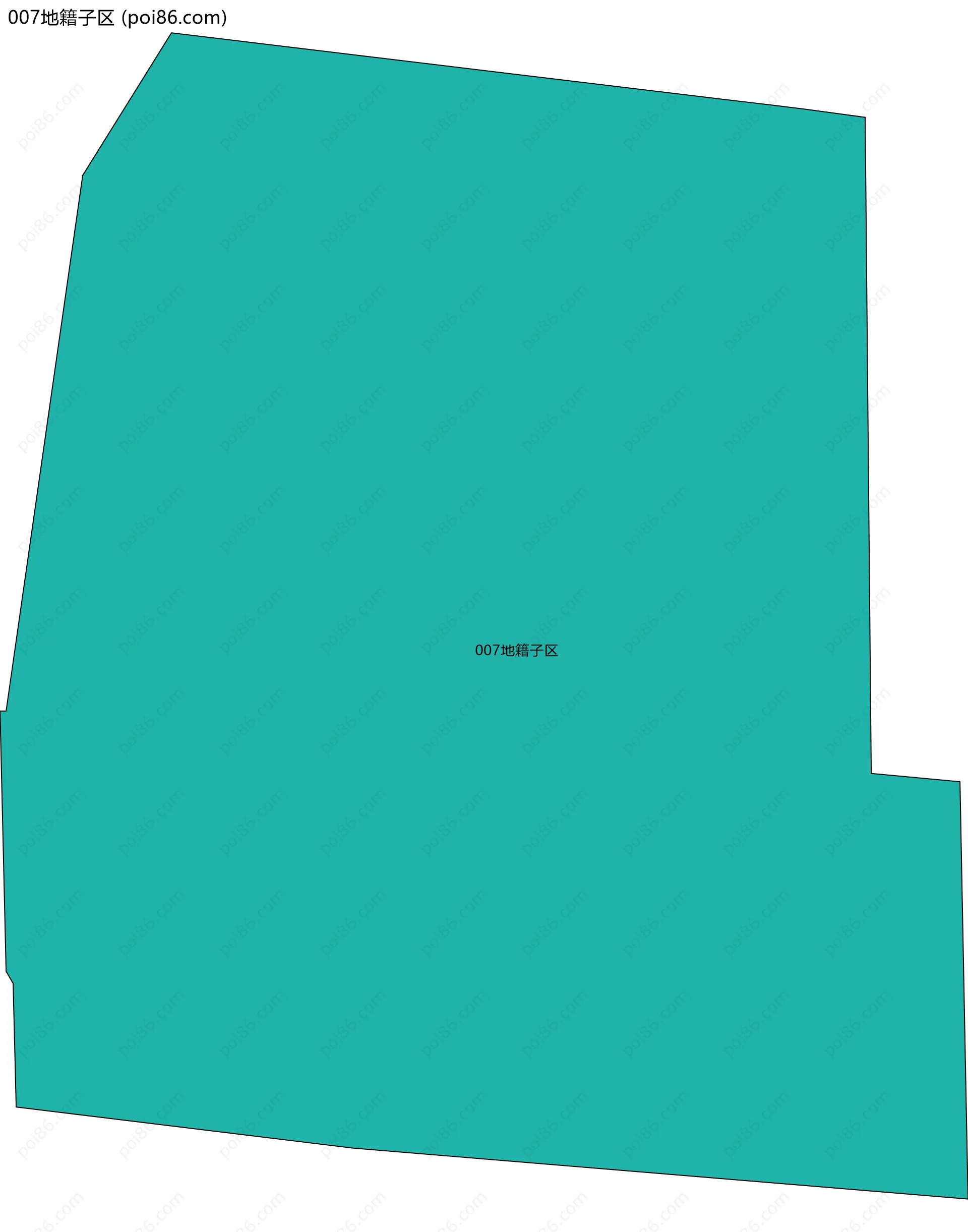 007地籍子区边界地图