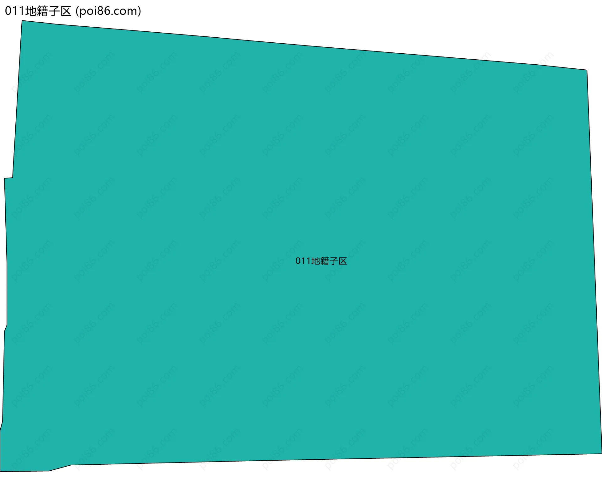 011地籍子区边界地图