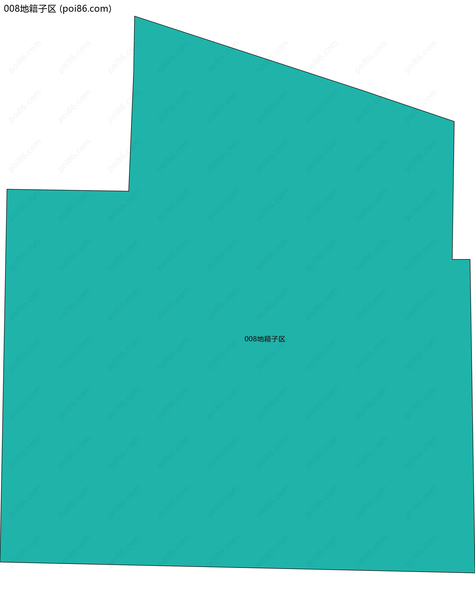 008地籍子区边界地图