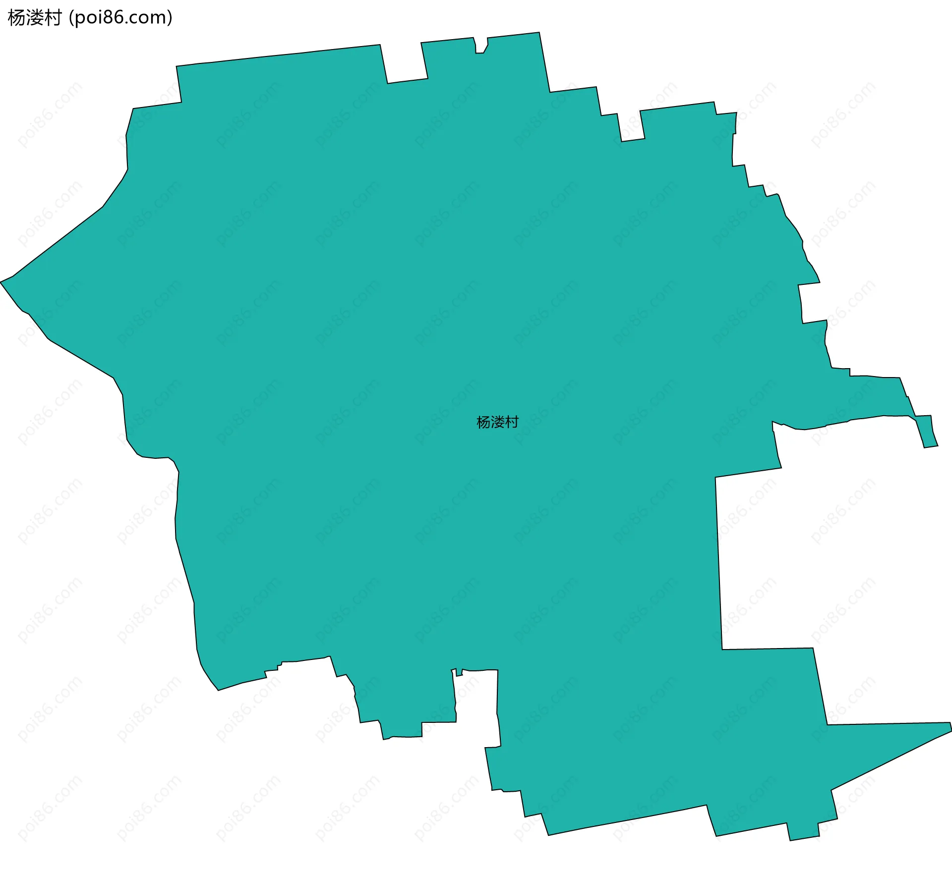 杨溇村边界地图