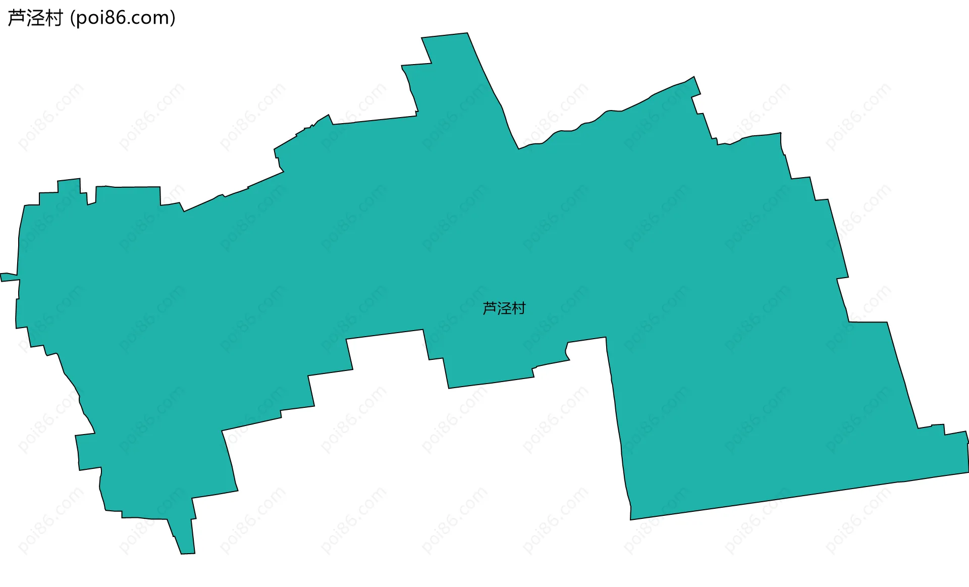 芦泾村边界地图