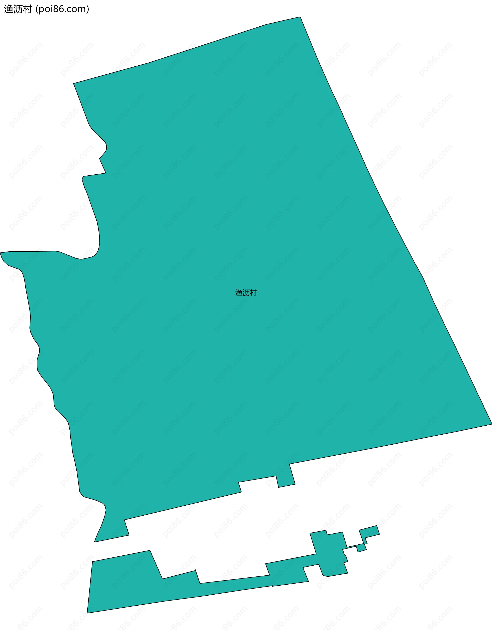 渔沥村边界地图