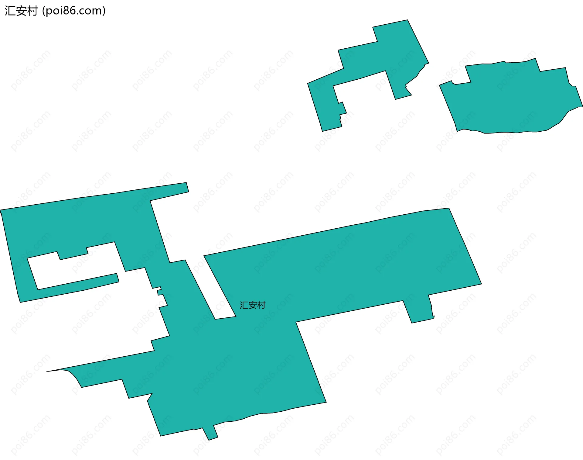 汇安村边界地图