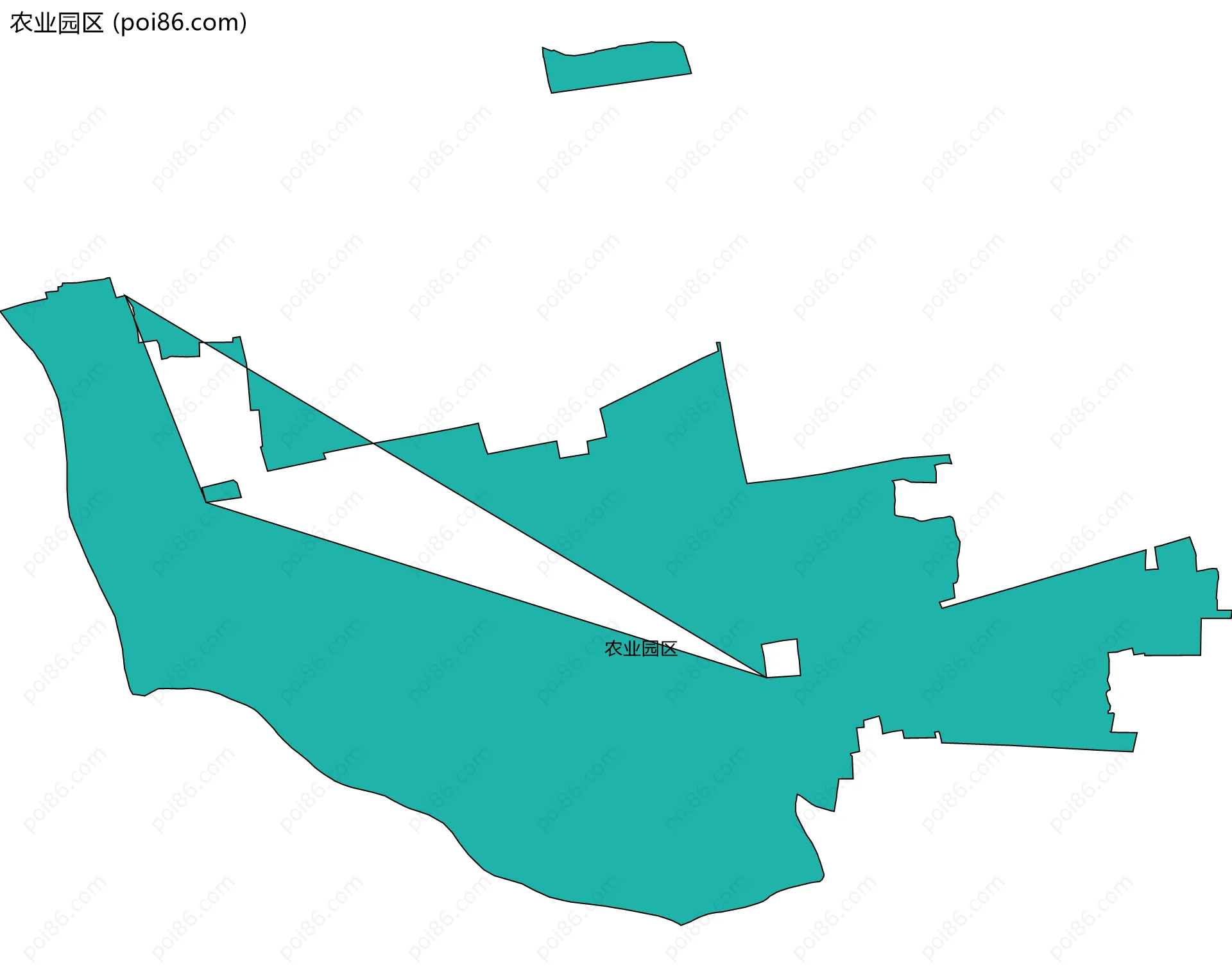 农业园区边界地图