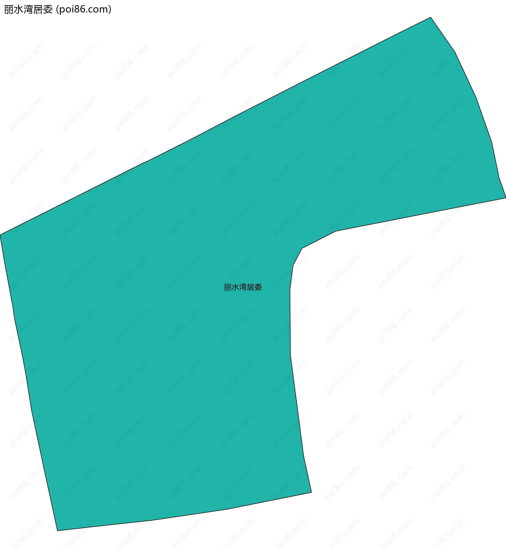 丽水湾居委边界地图