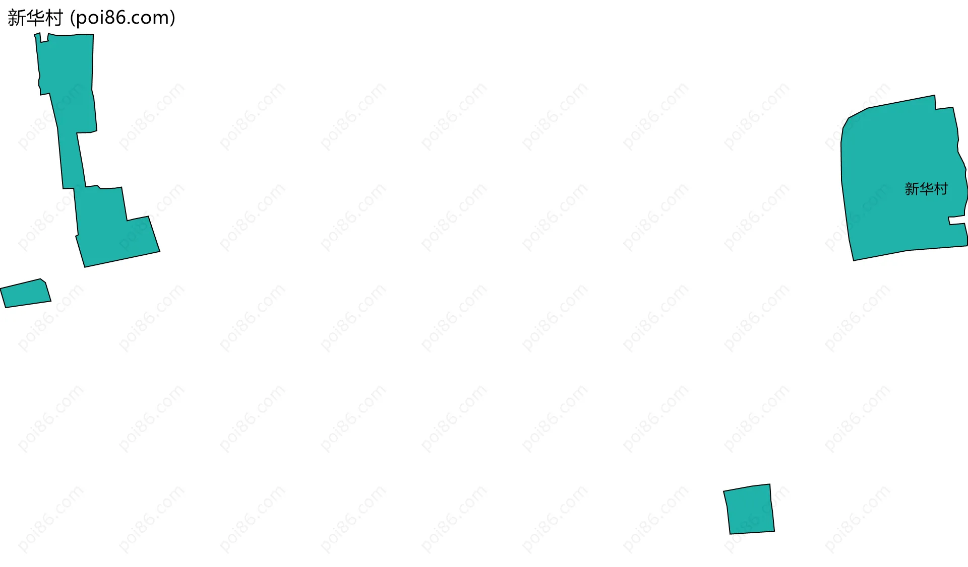 新华村边界地图