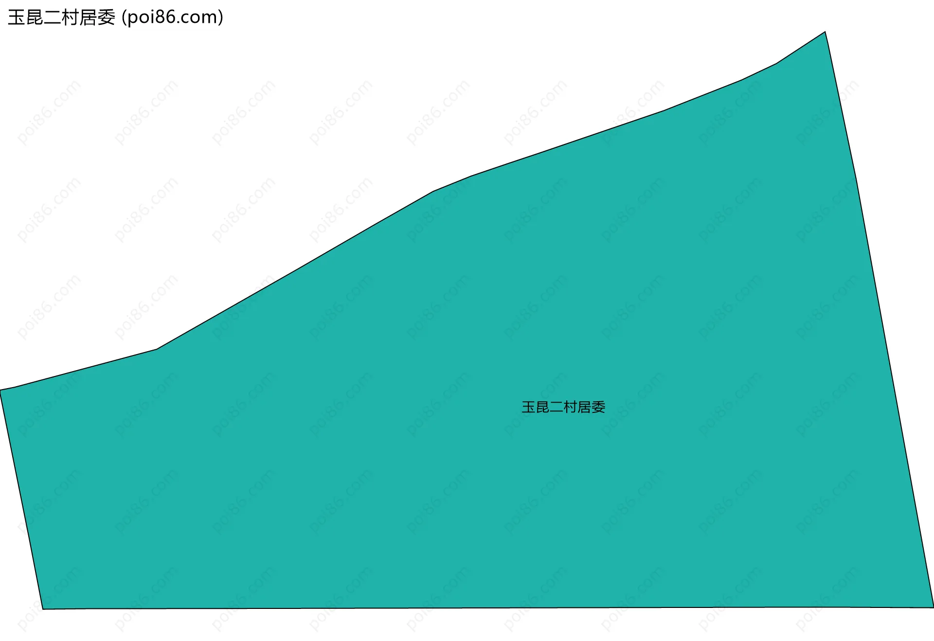 玉昆二村居委边界地图