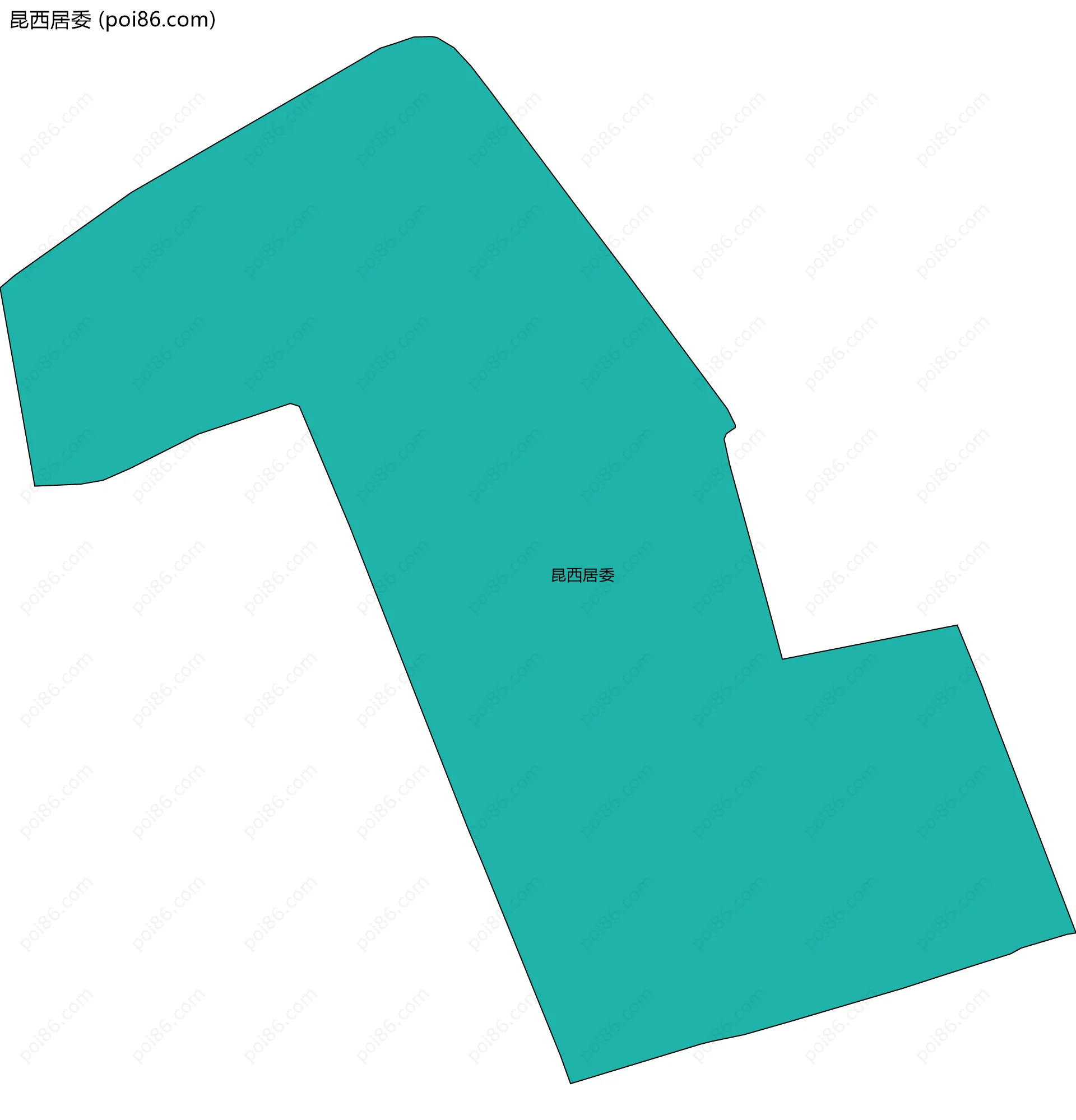 昆西居委边界地图