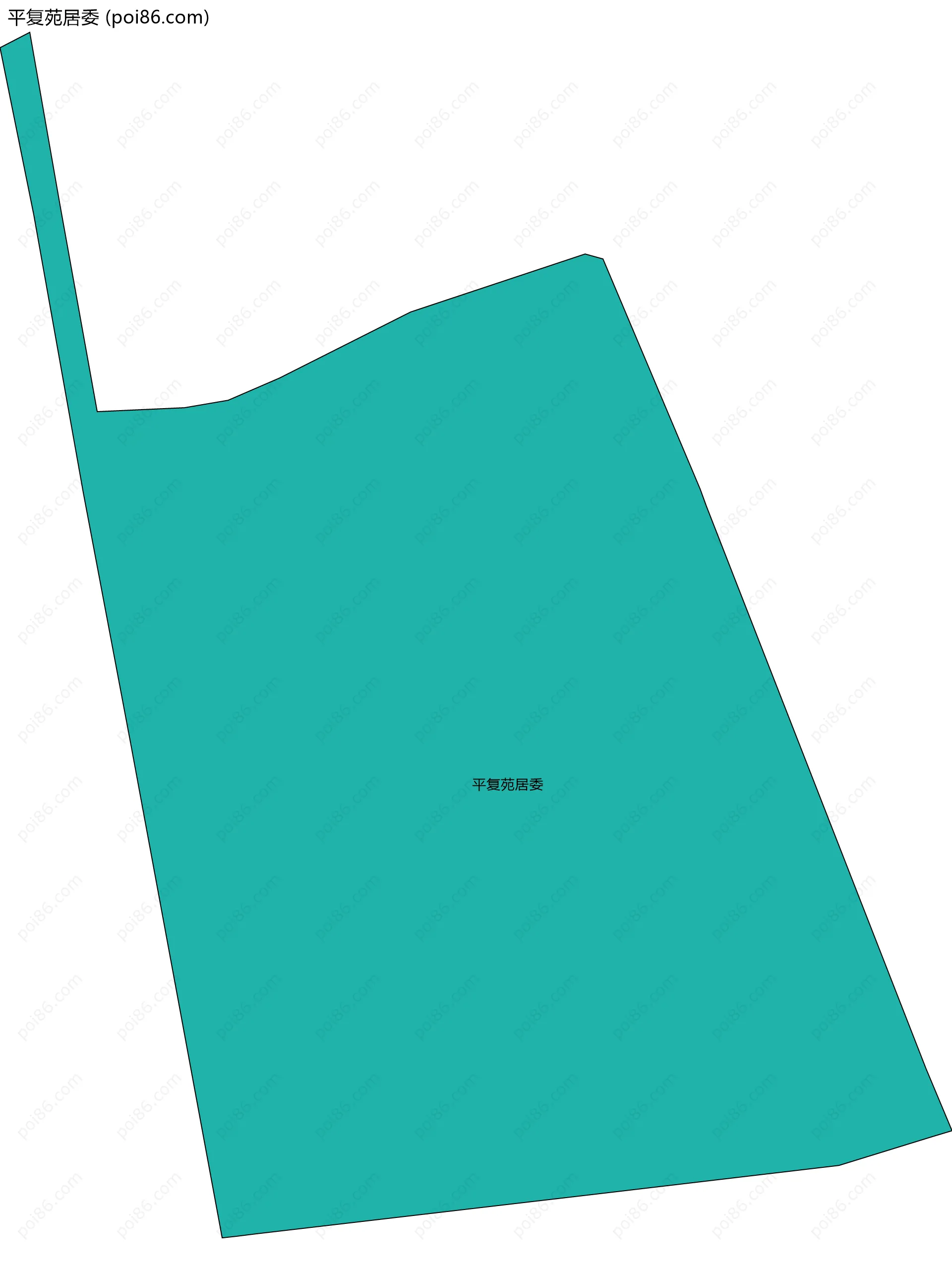 平复苑居委边界地图