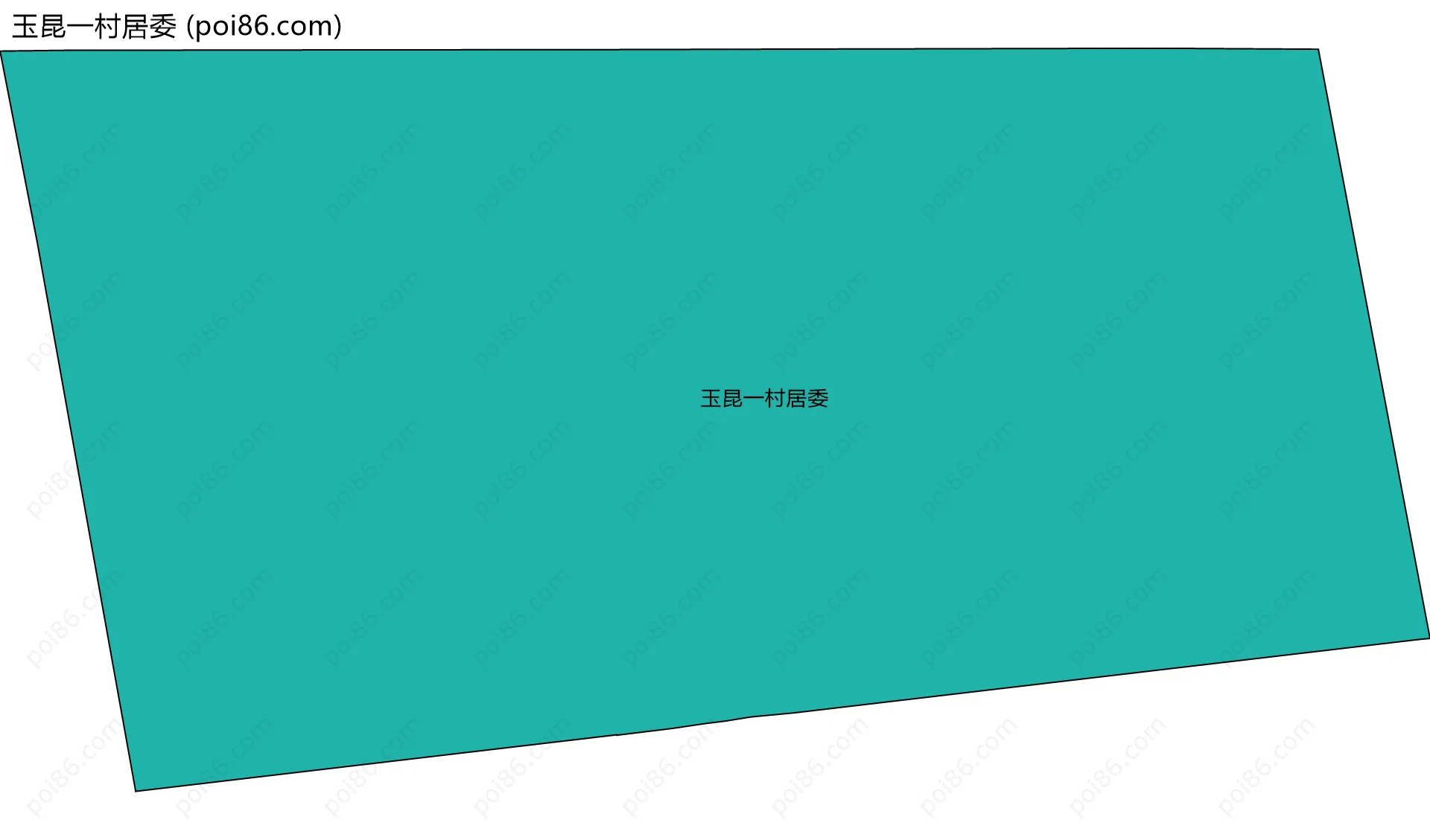 玉昆一村居委边界地图