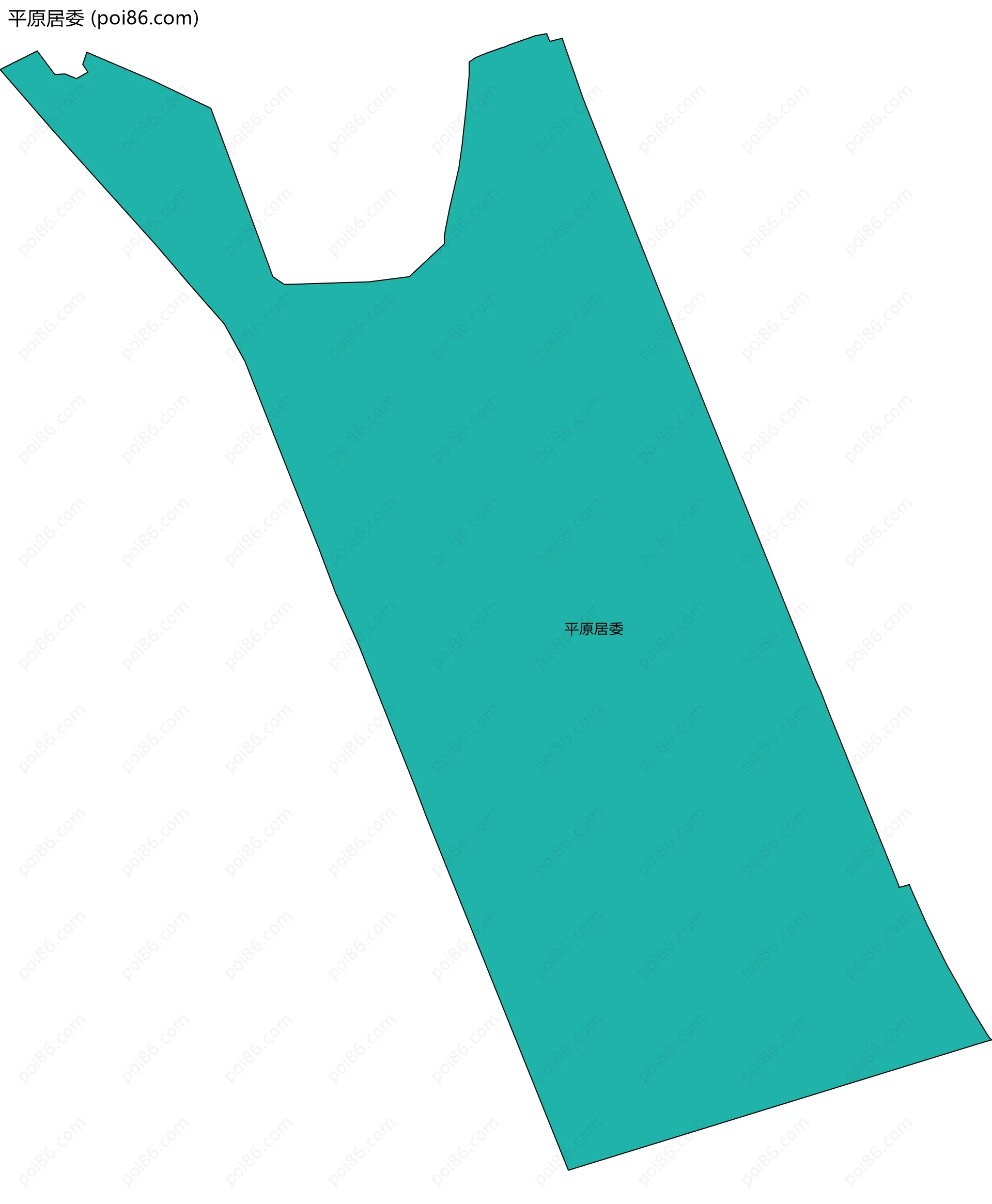 平原居委边界地图