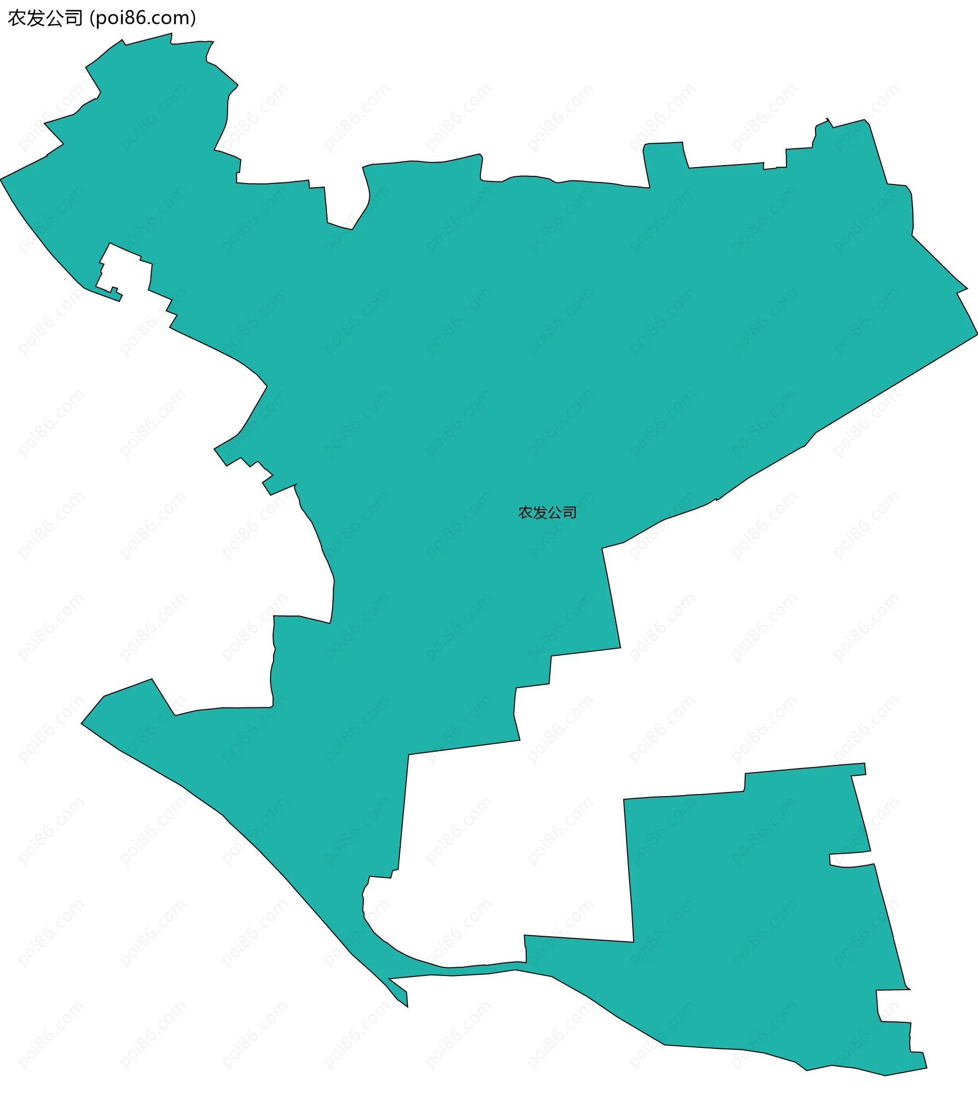 农发公司边界地图