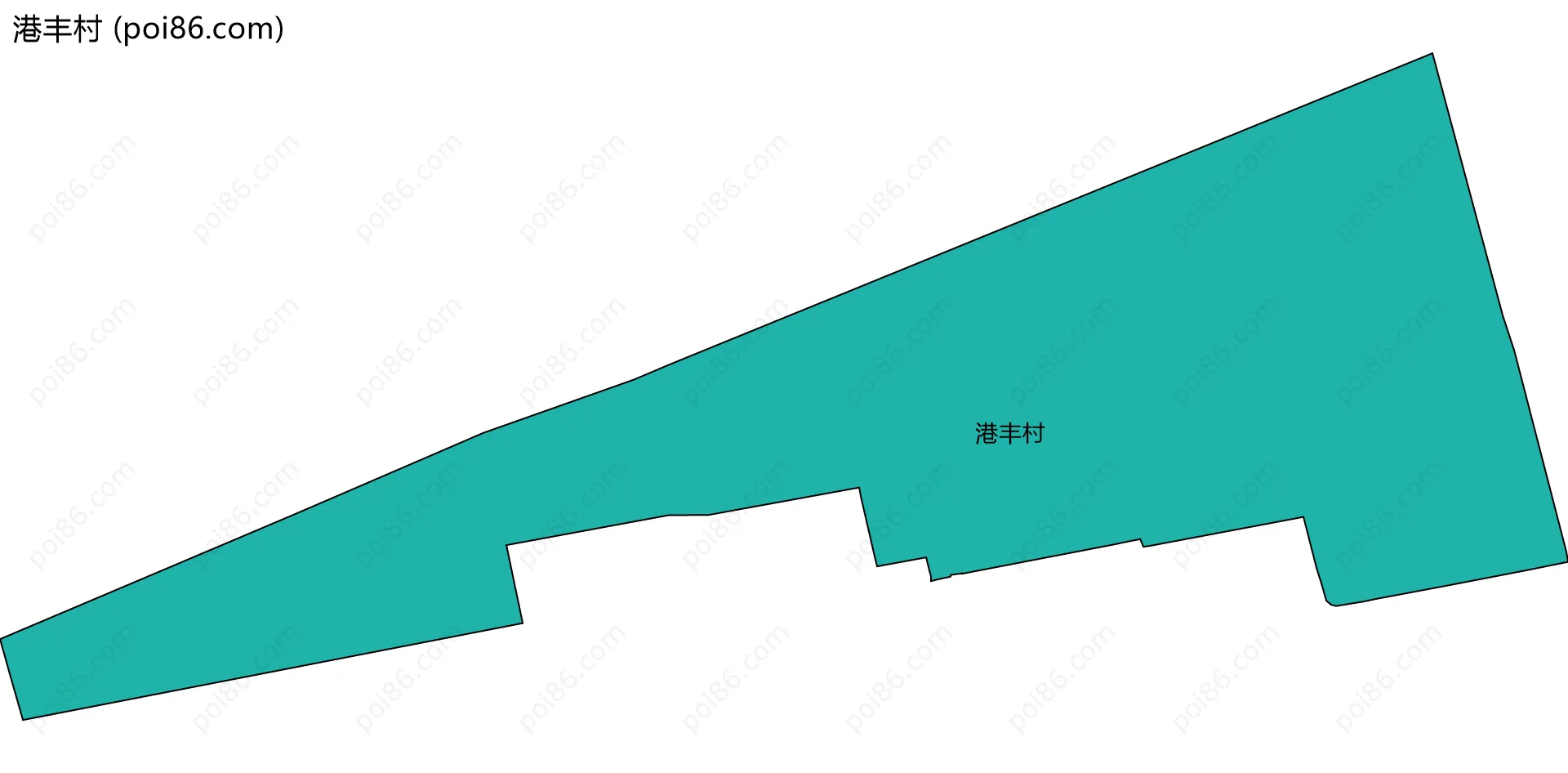 港丰村边界地图
