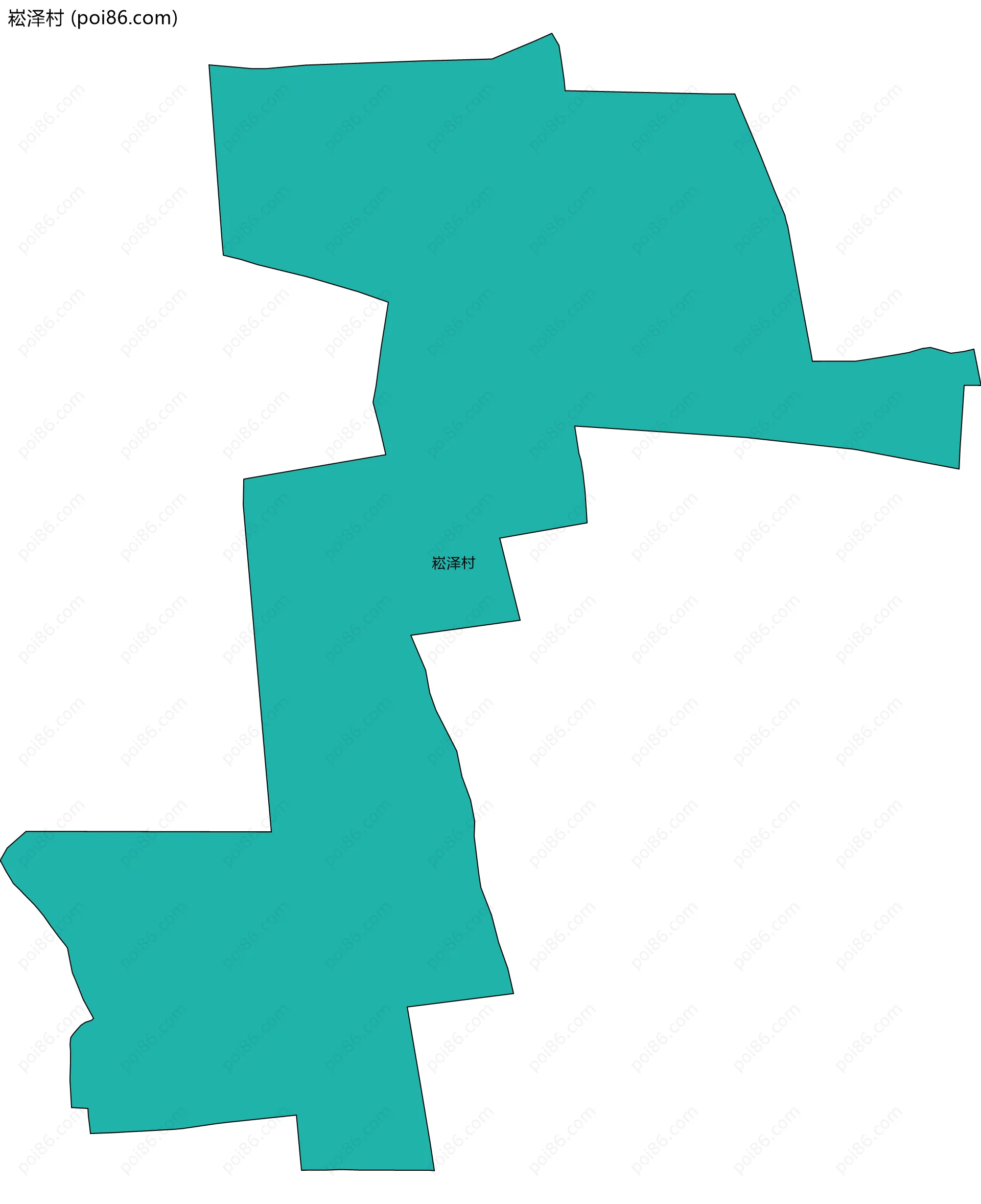 崧泽村边界地图