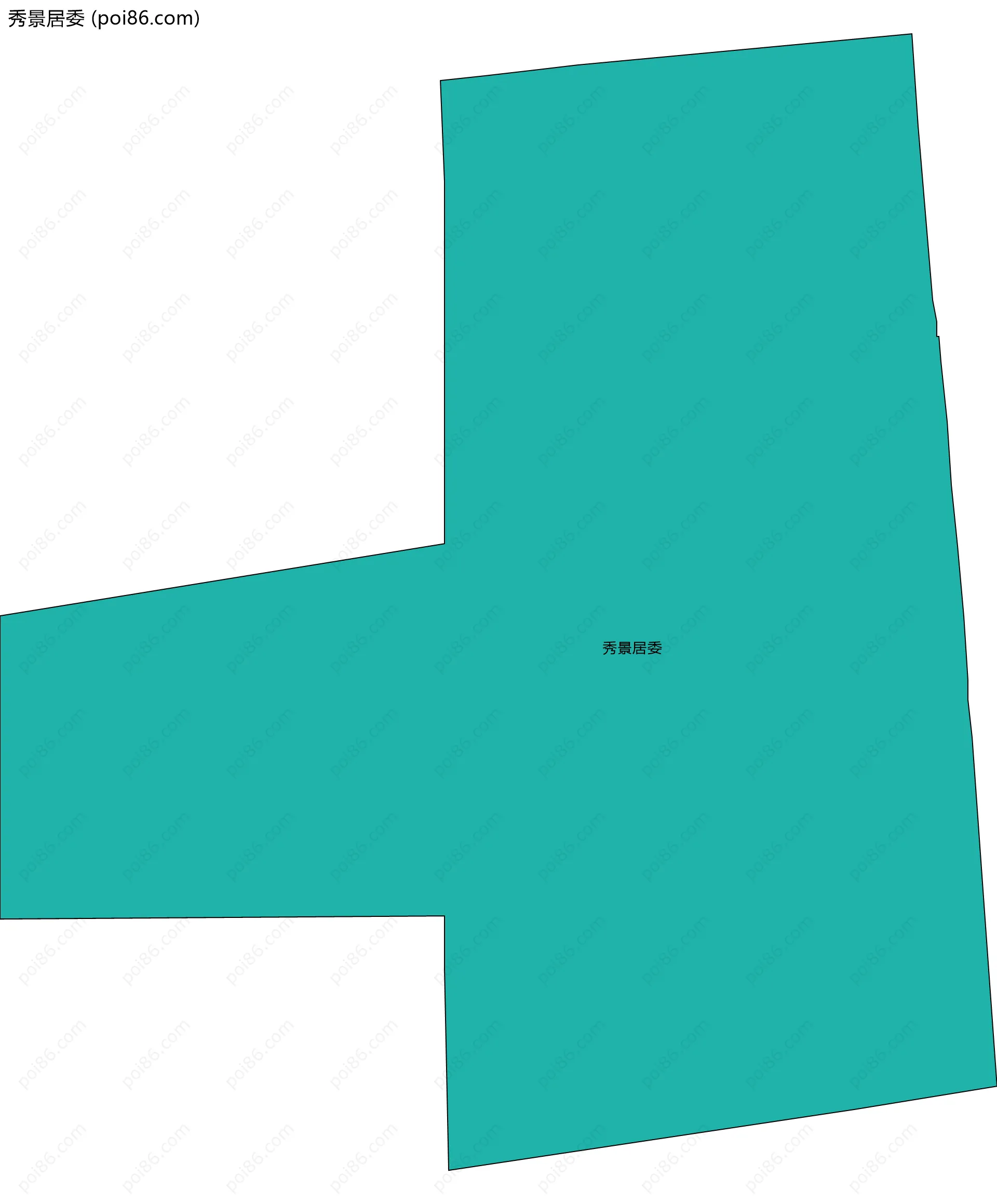 秀景居委边界地图