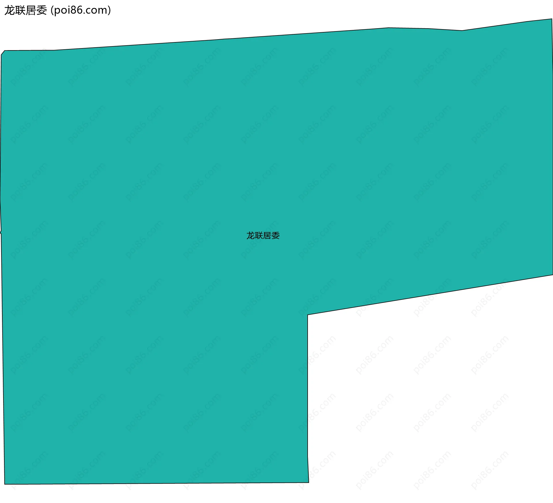 龙联居委边界地图
