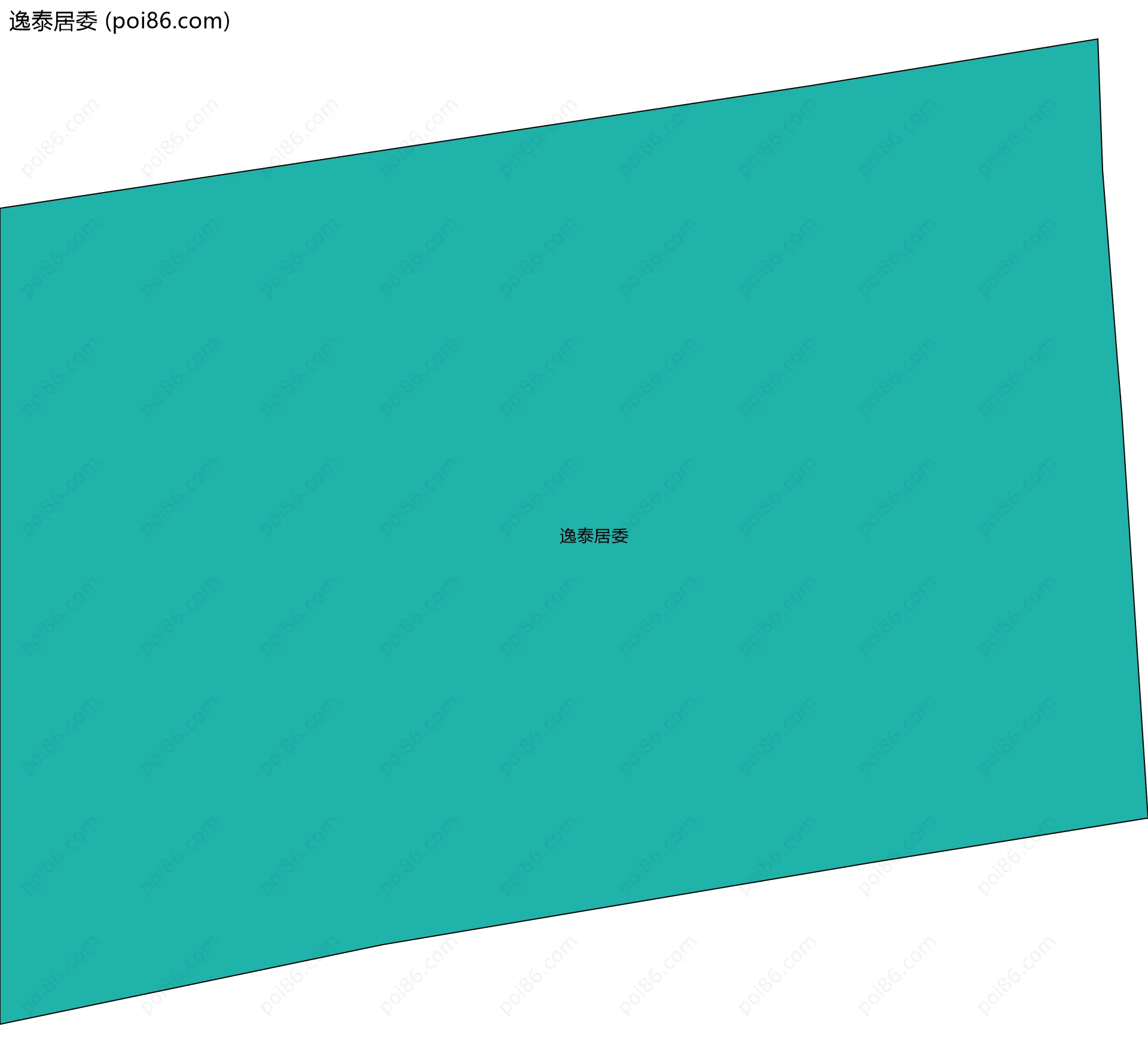 逸泰居委边界地图
