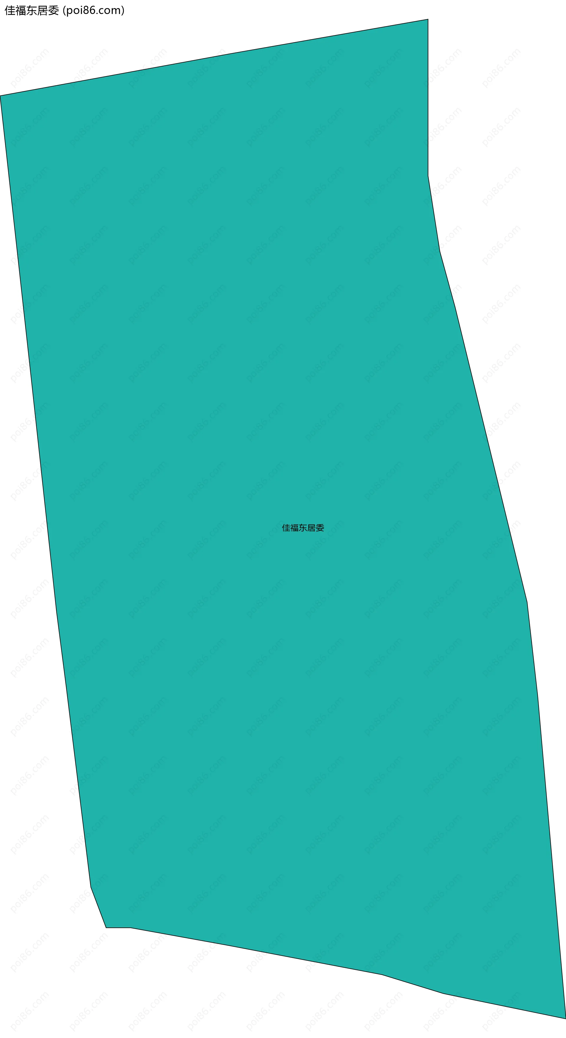 佳福东居委边界地图