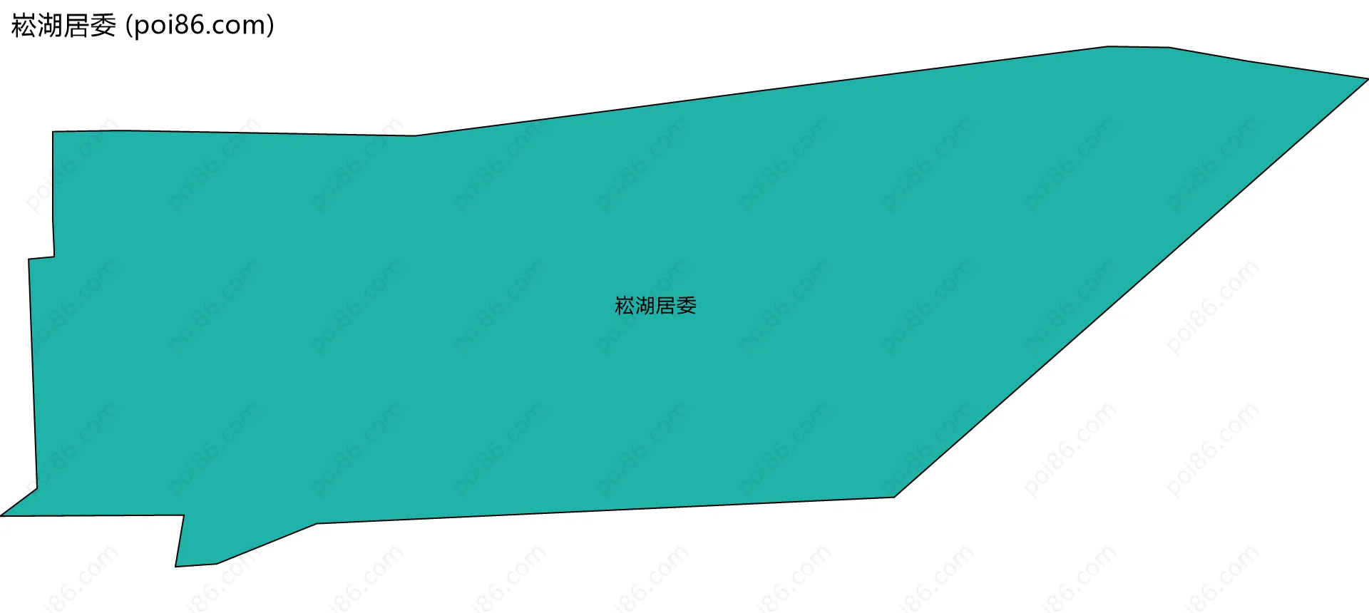 崧湖居委边界地图