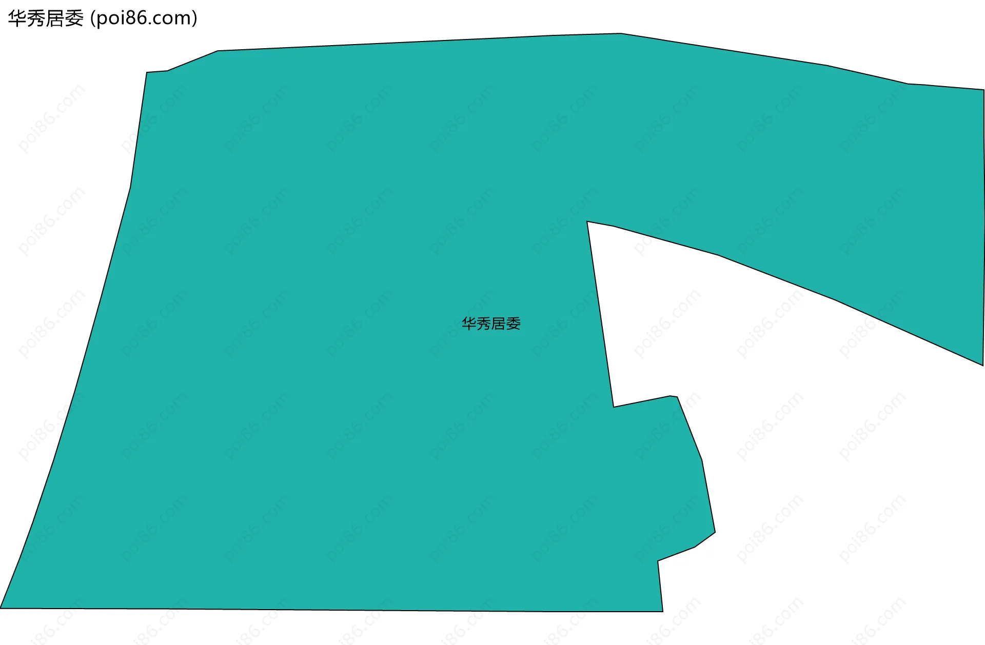 华秀居委边界地图