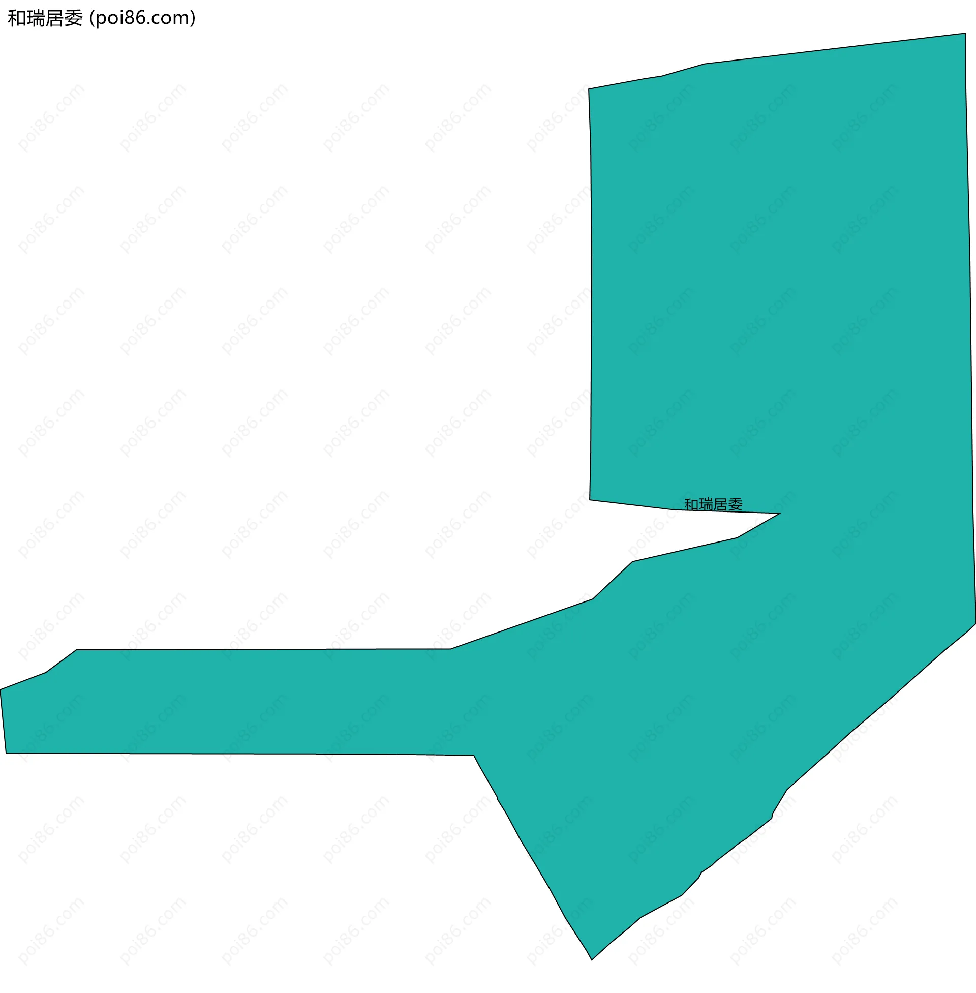 和瑞居委边界地图