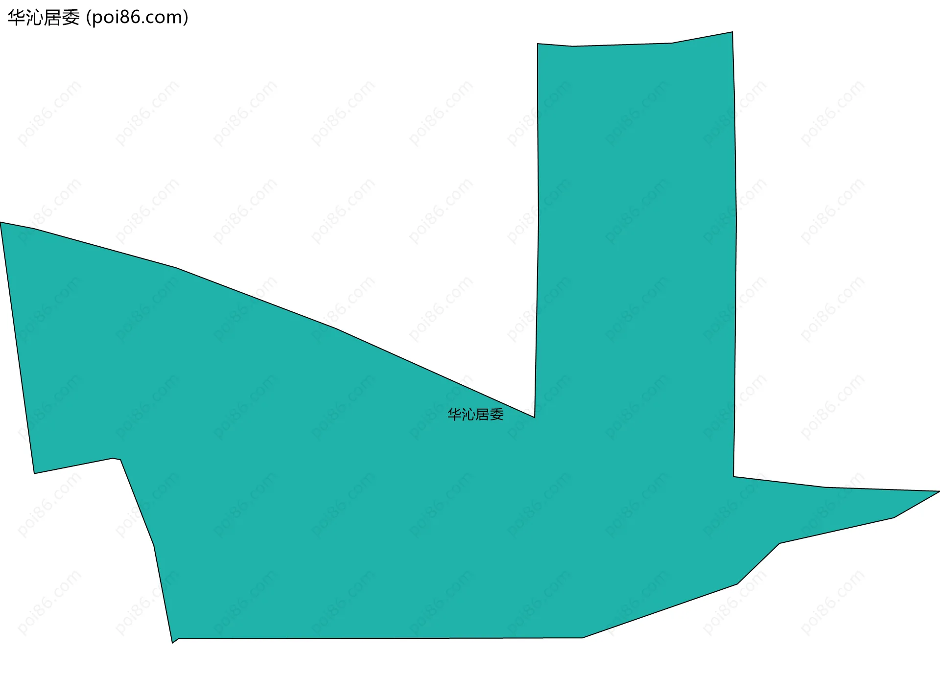 华沁居委边界地图