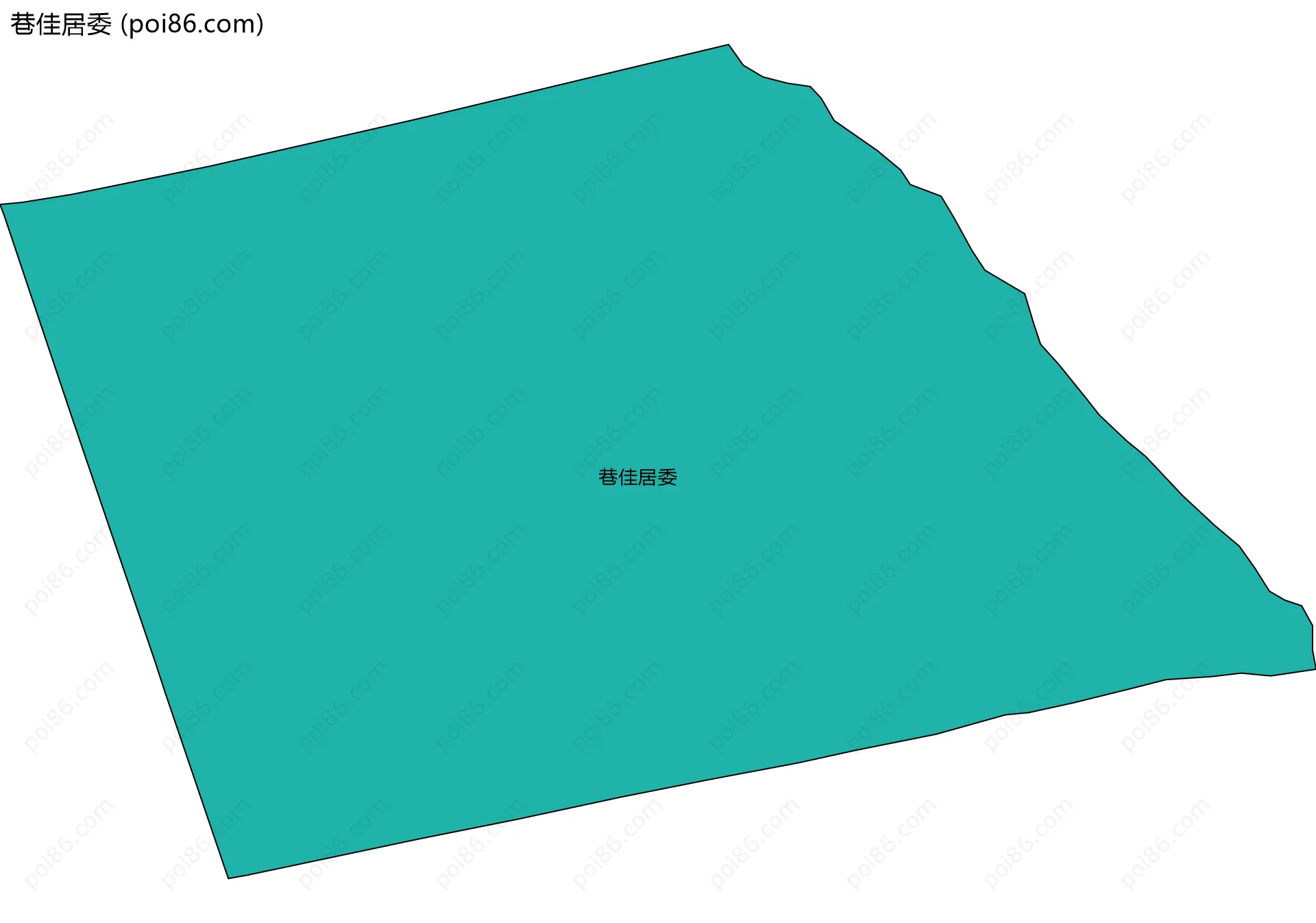 巷佳居委边界地图