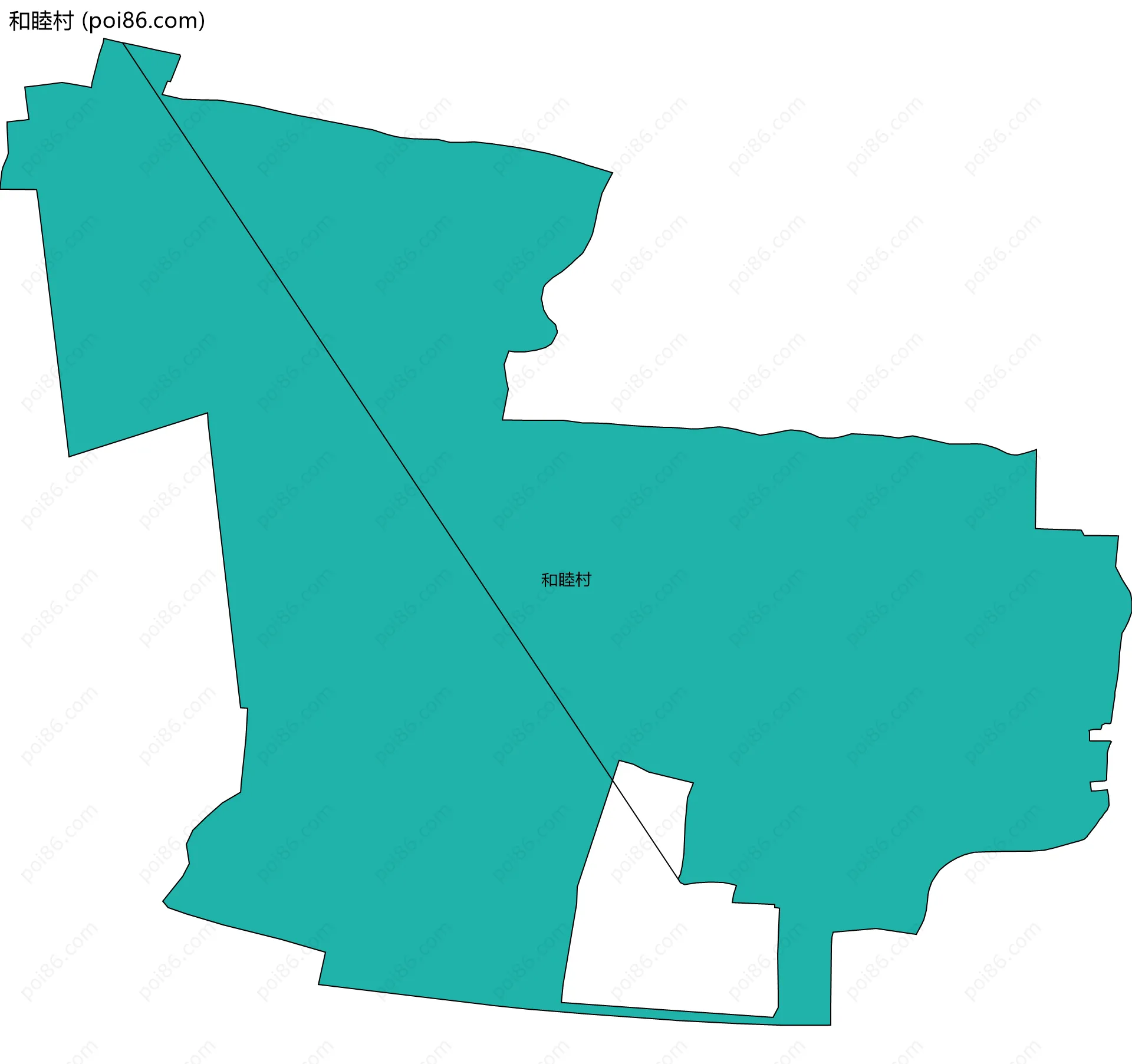 和睦村边界地图