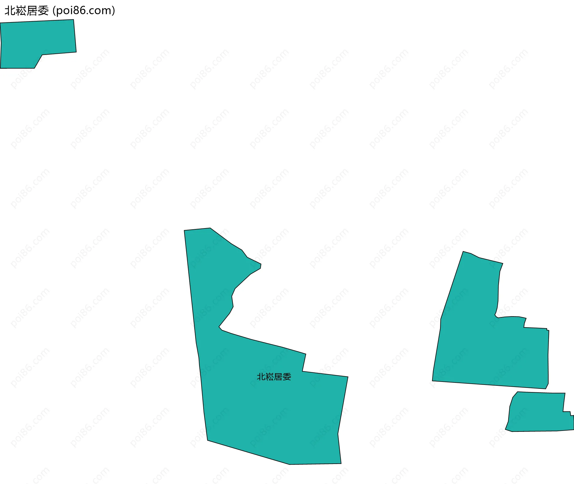 北崧居委边界地图
