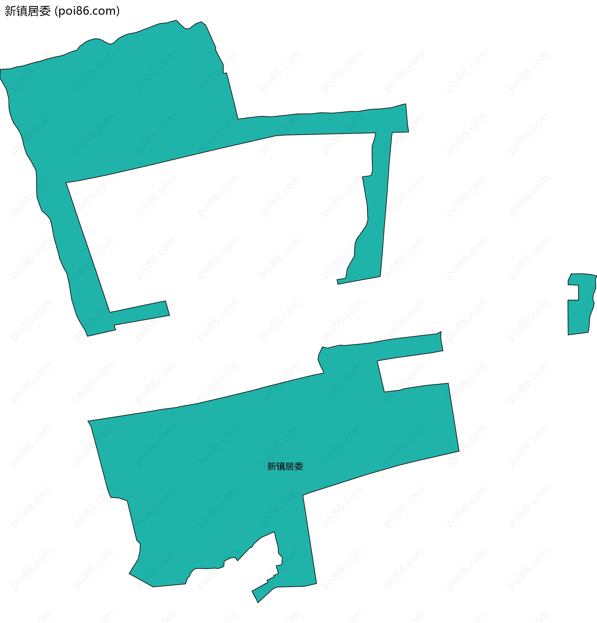 新镇居委边界地图