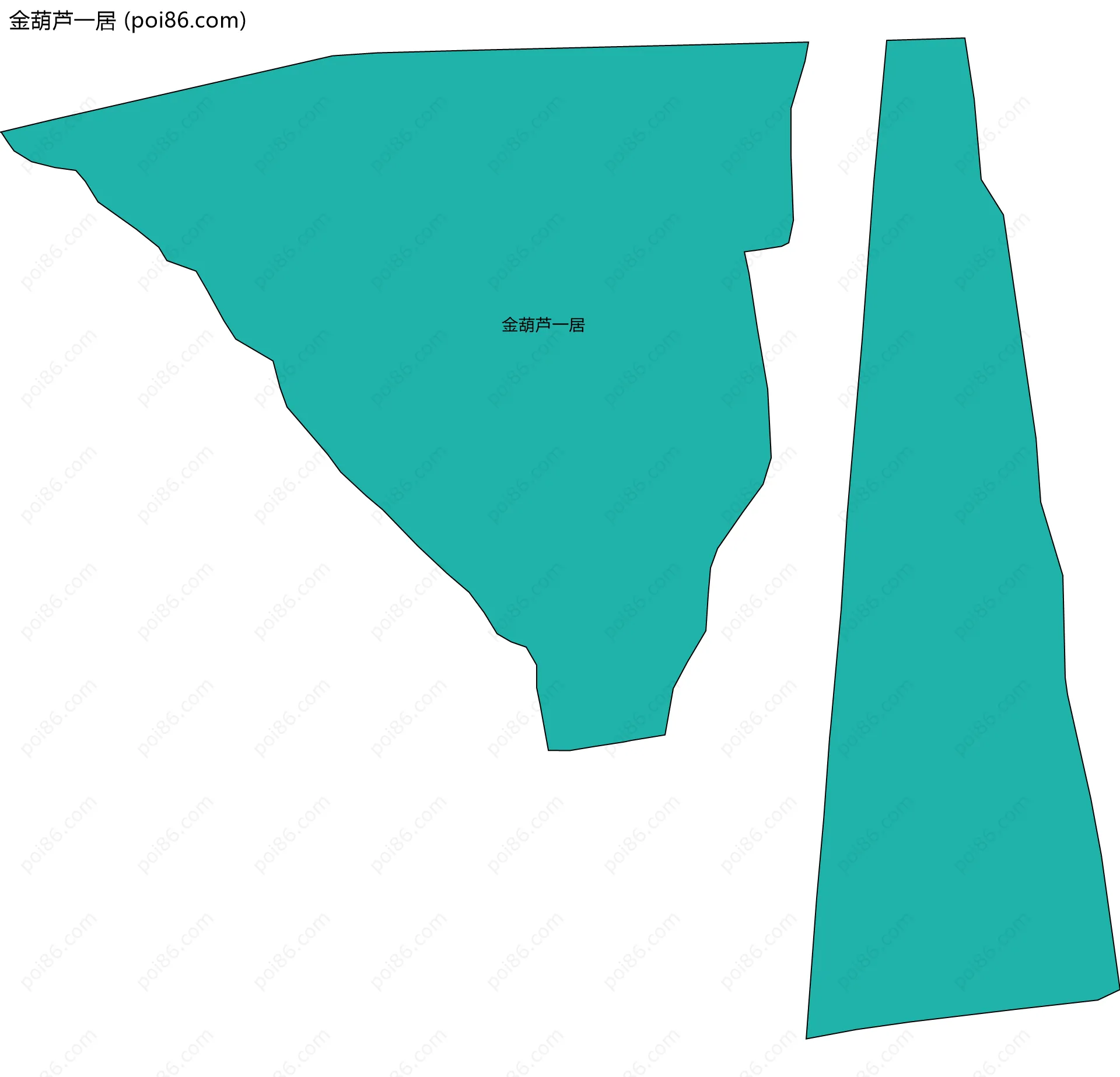 金葫芦一居边界地图