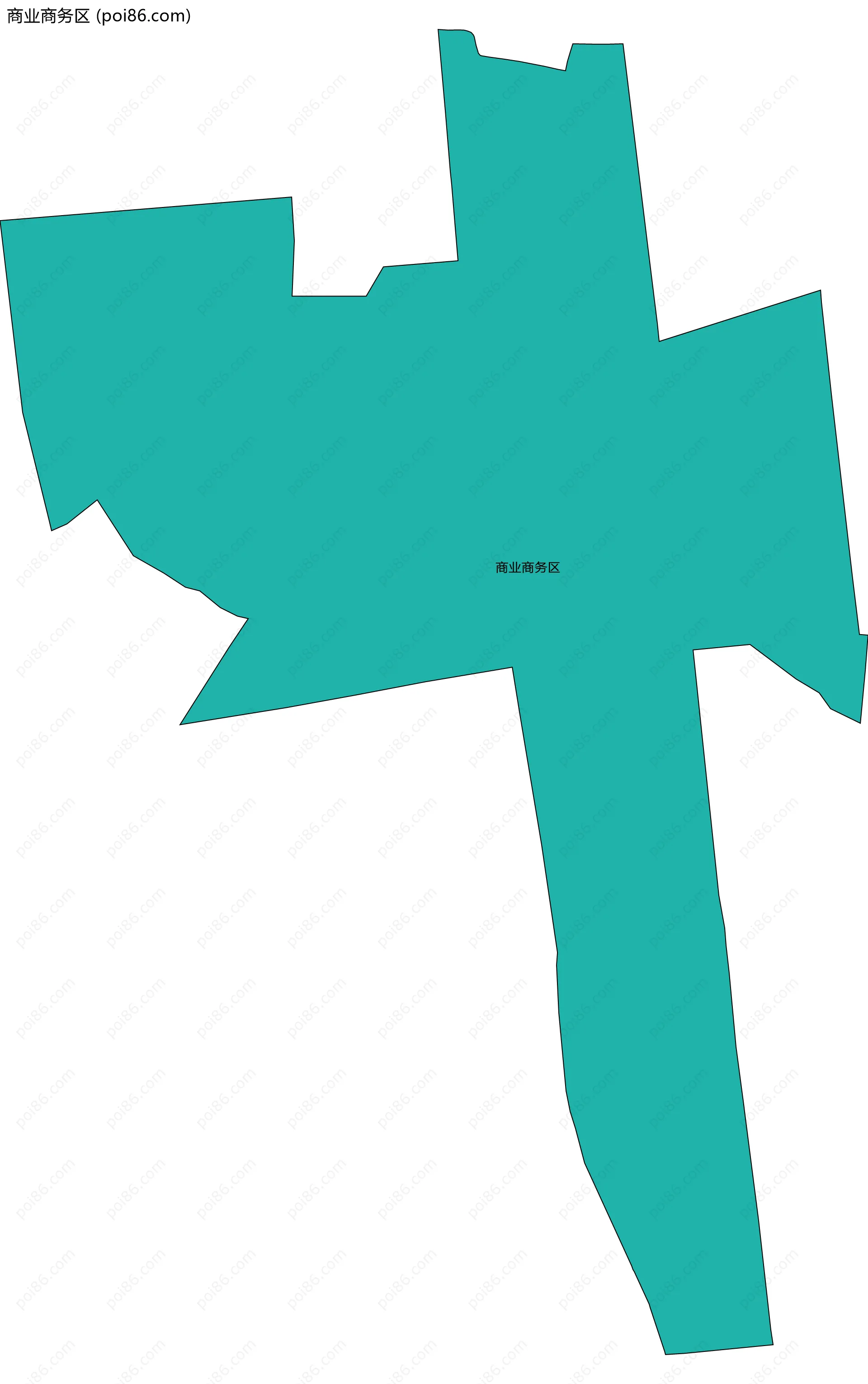 商业商务区边界地图