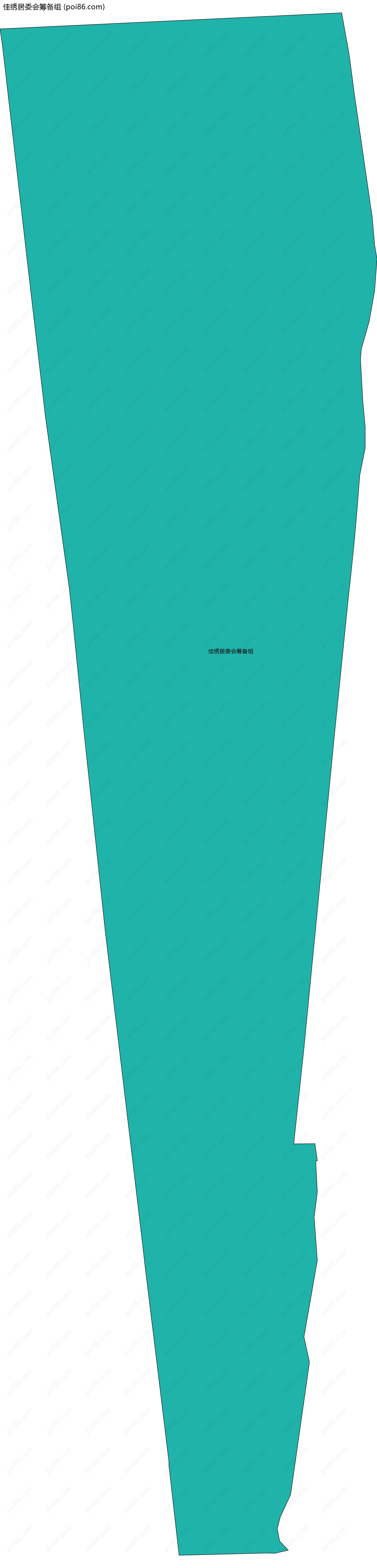 佳绣居委会筹备组边界地图