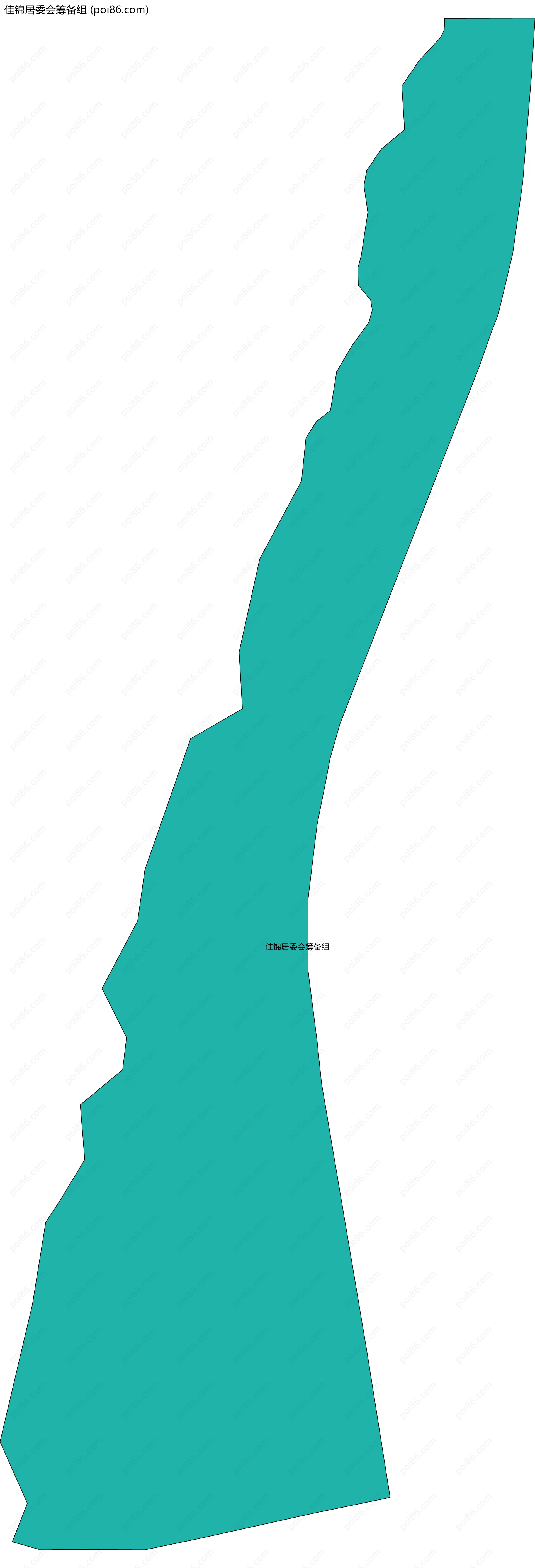 佳锦居委会筹备组边界地图