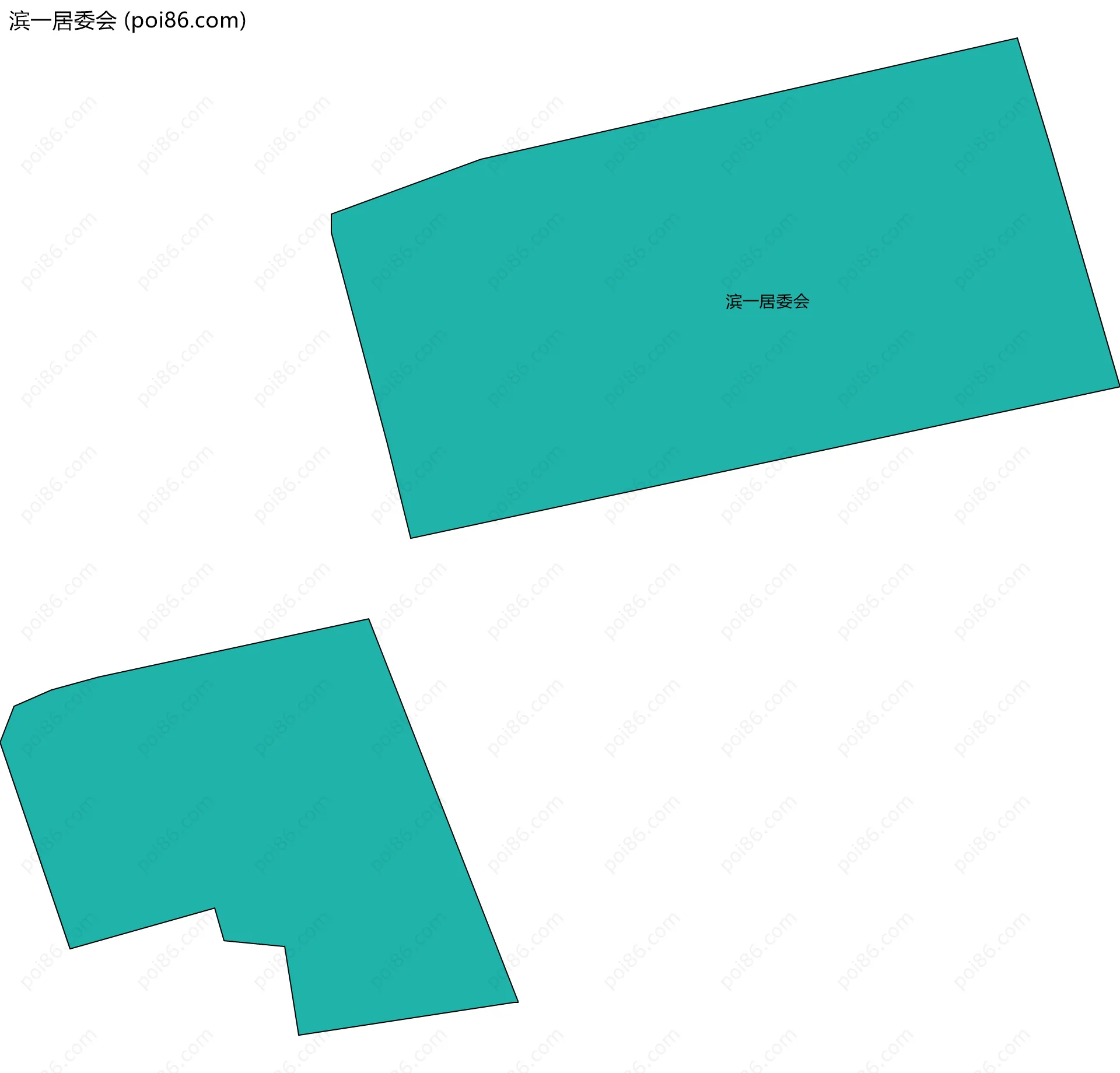 滨一居委会边界地图