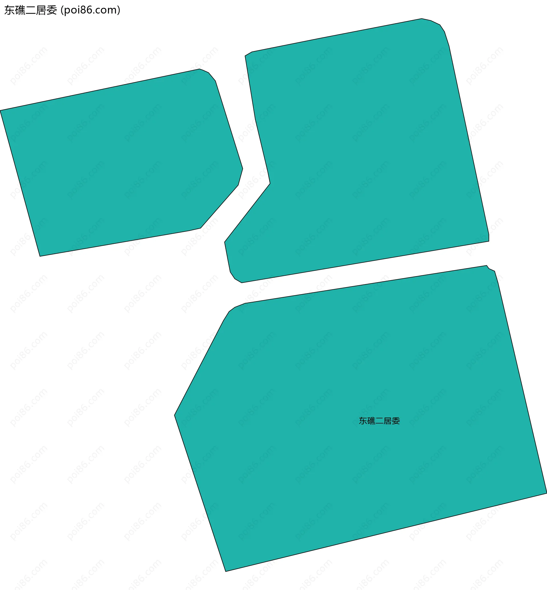 东礁二居委边界地图