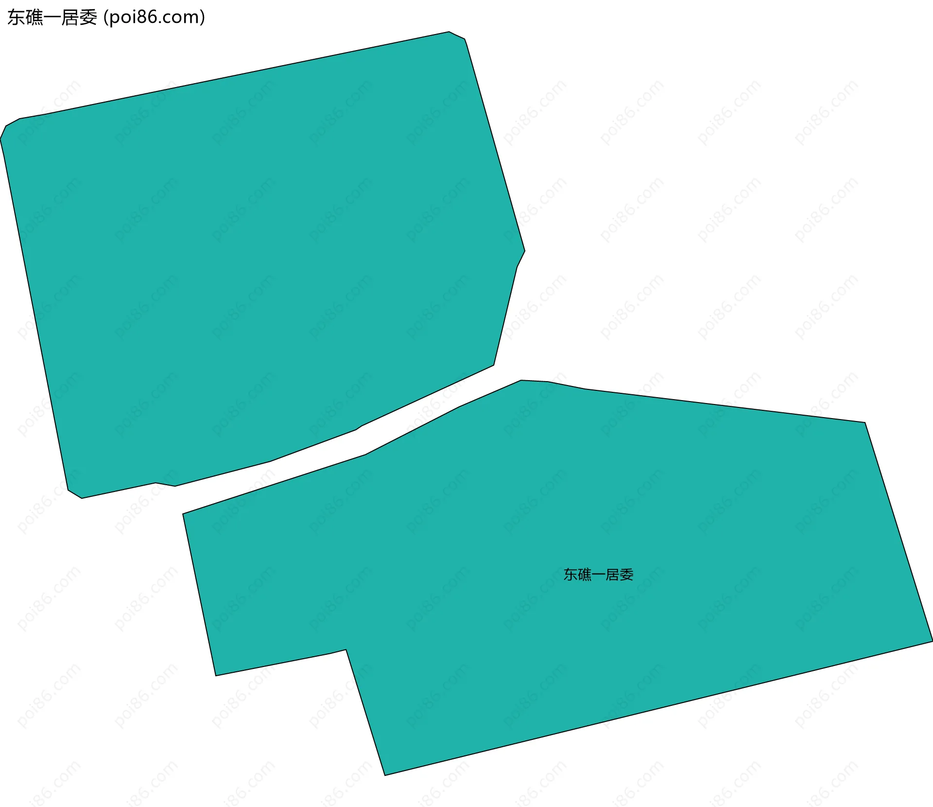 东礁一居委边界地图