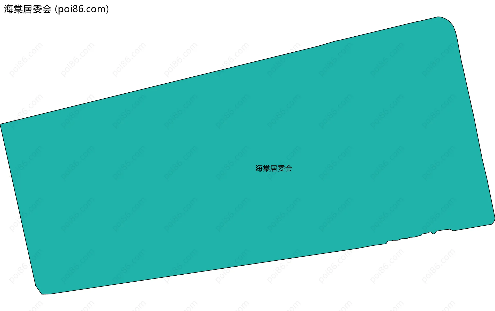 海棠居委会边界地图