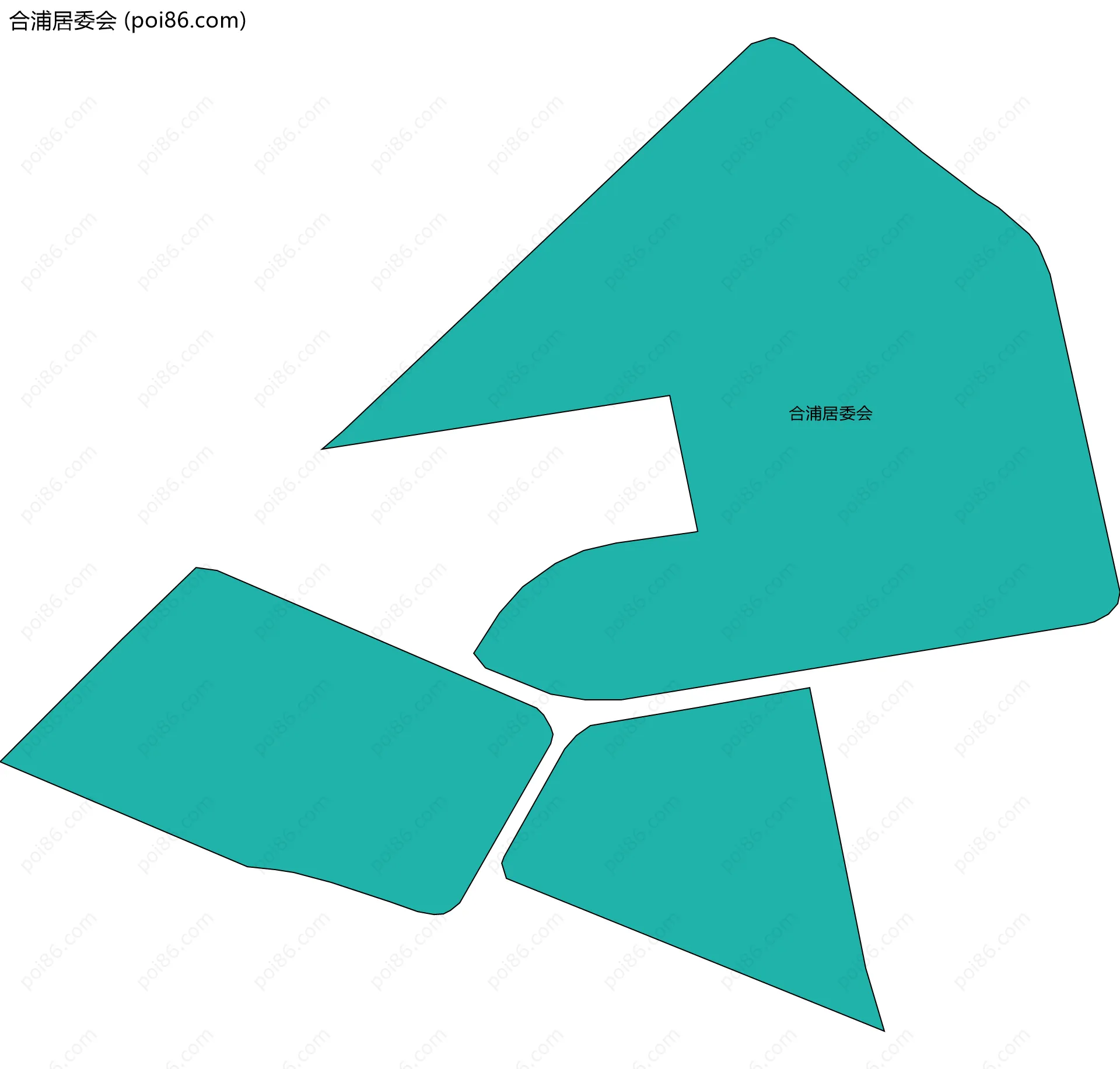 合浦居委会边界地图