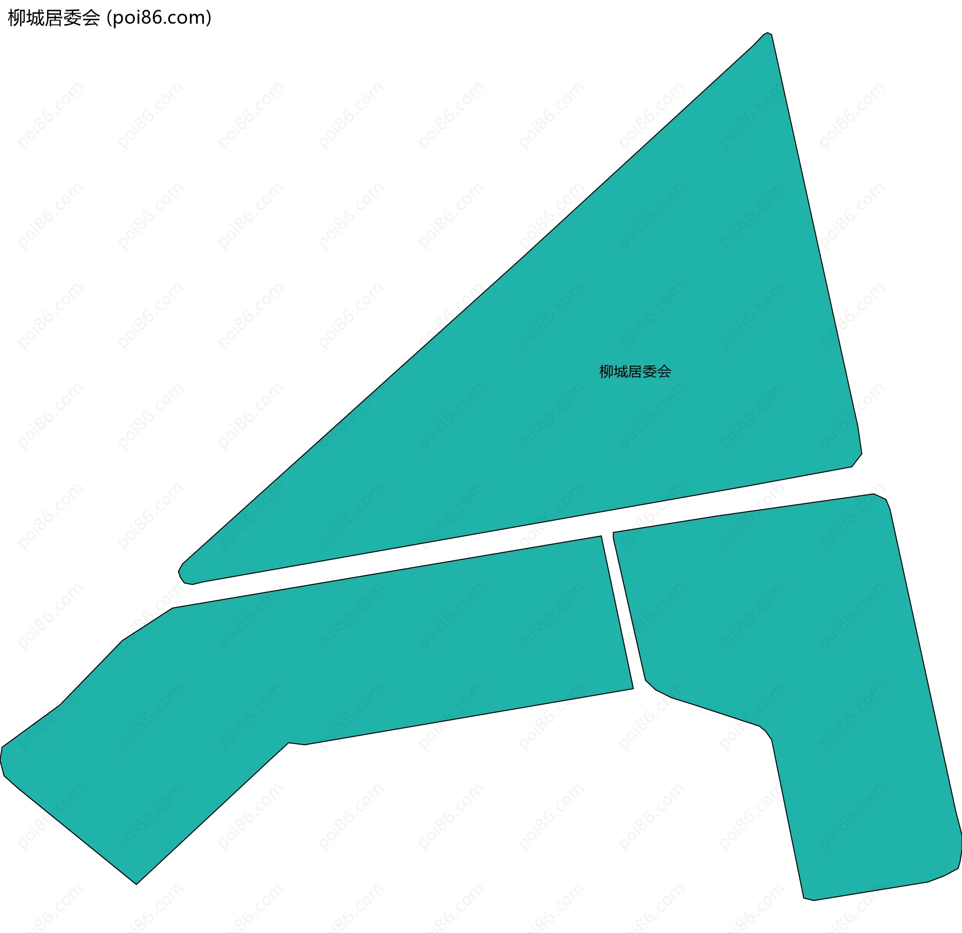 柳城居委会边界地图