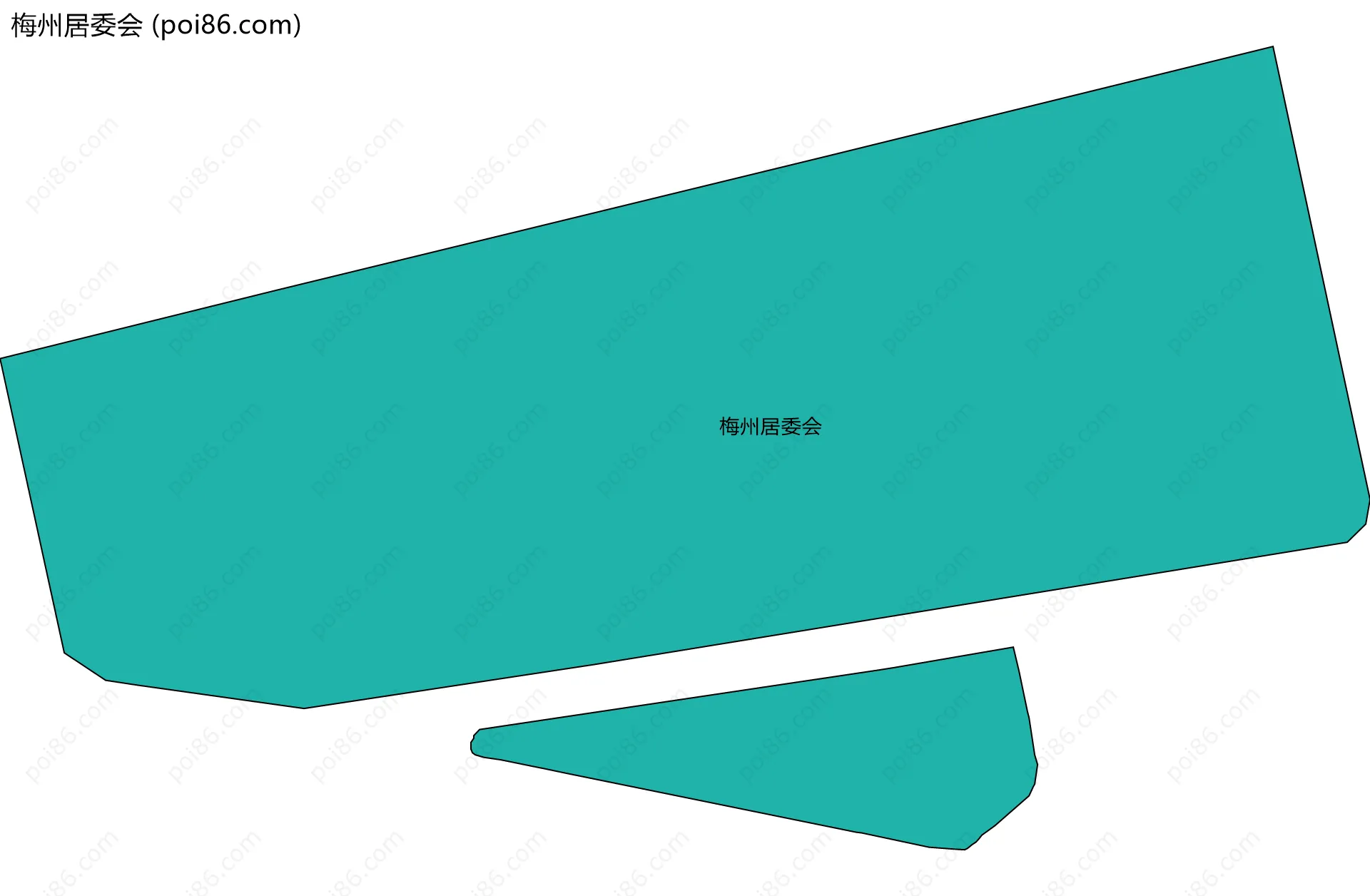 梅州居委会边界地图
