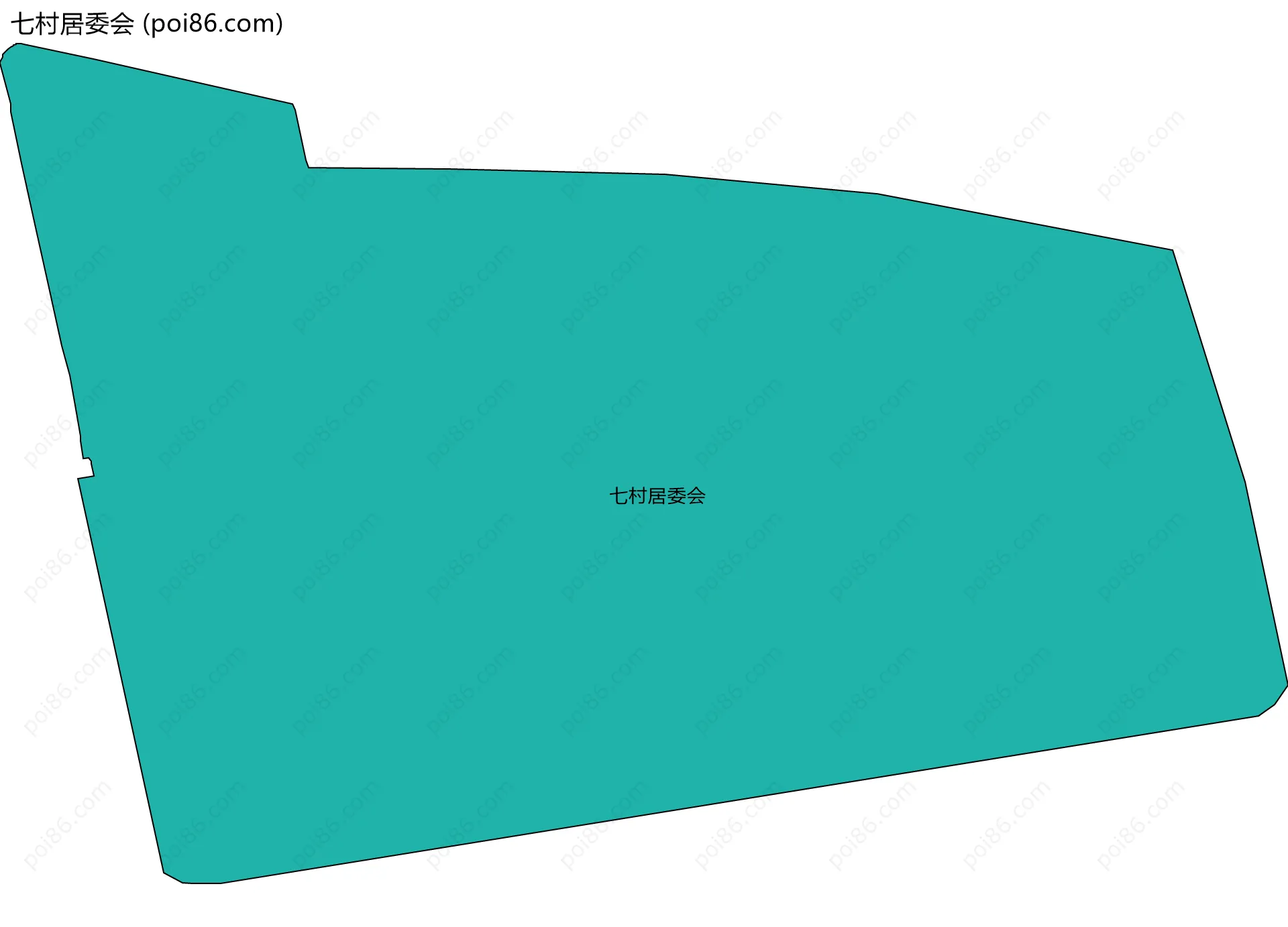 七村居委会边界地图